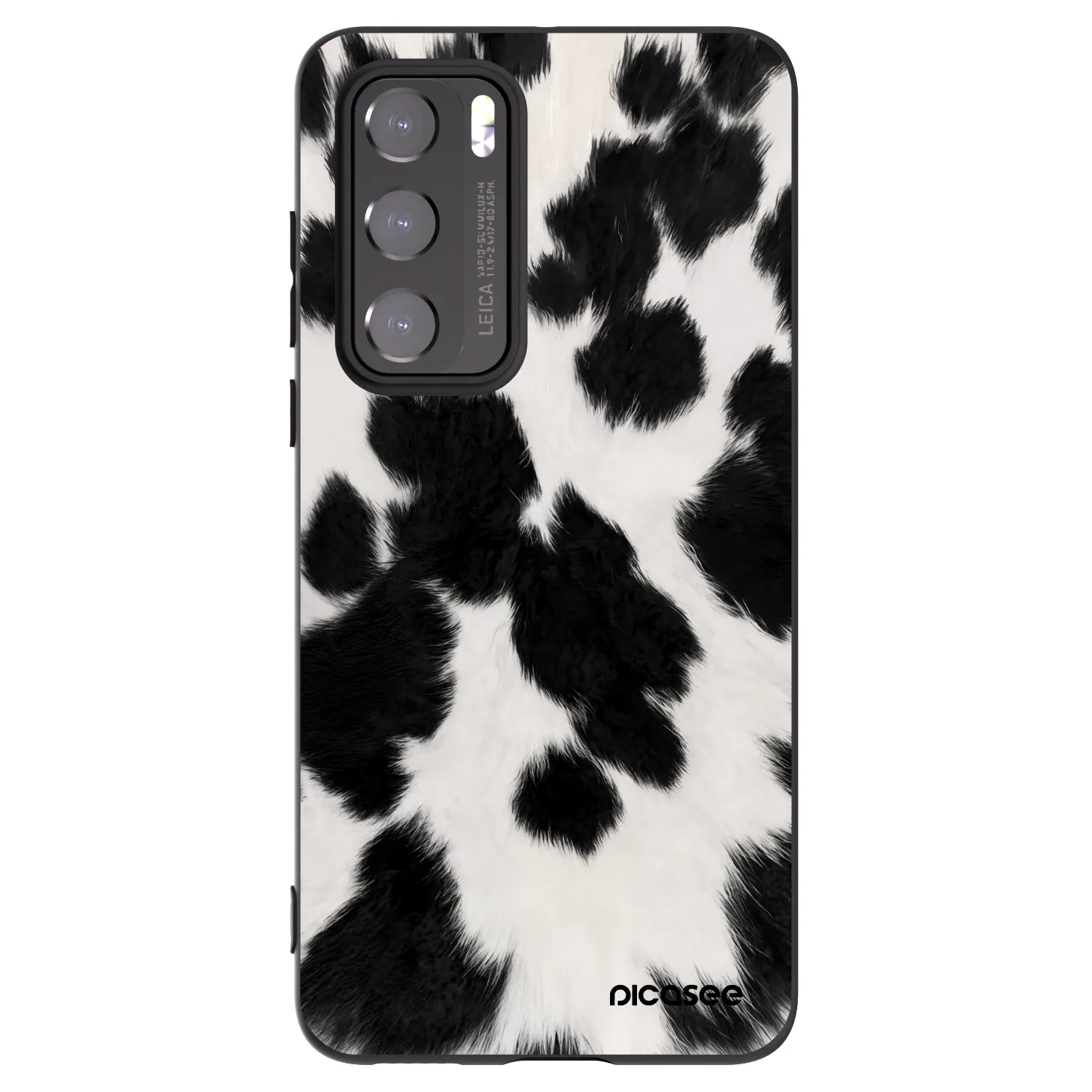 Picasee Huawei P40 Hülle - Schwarzes Silikon - Black Moo