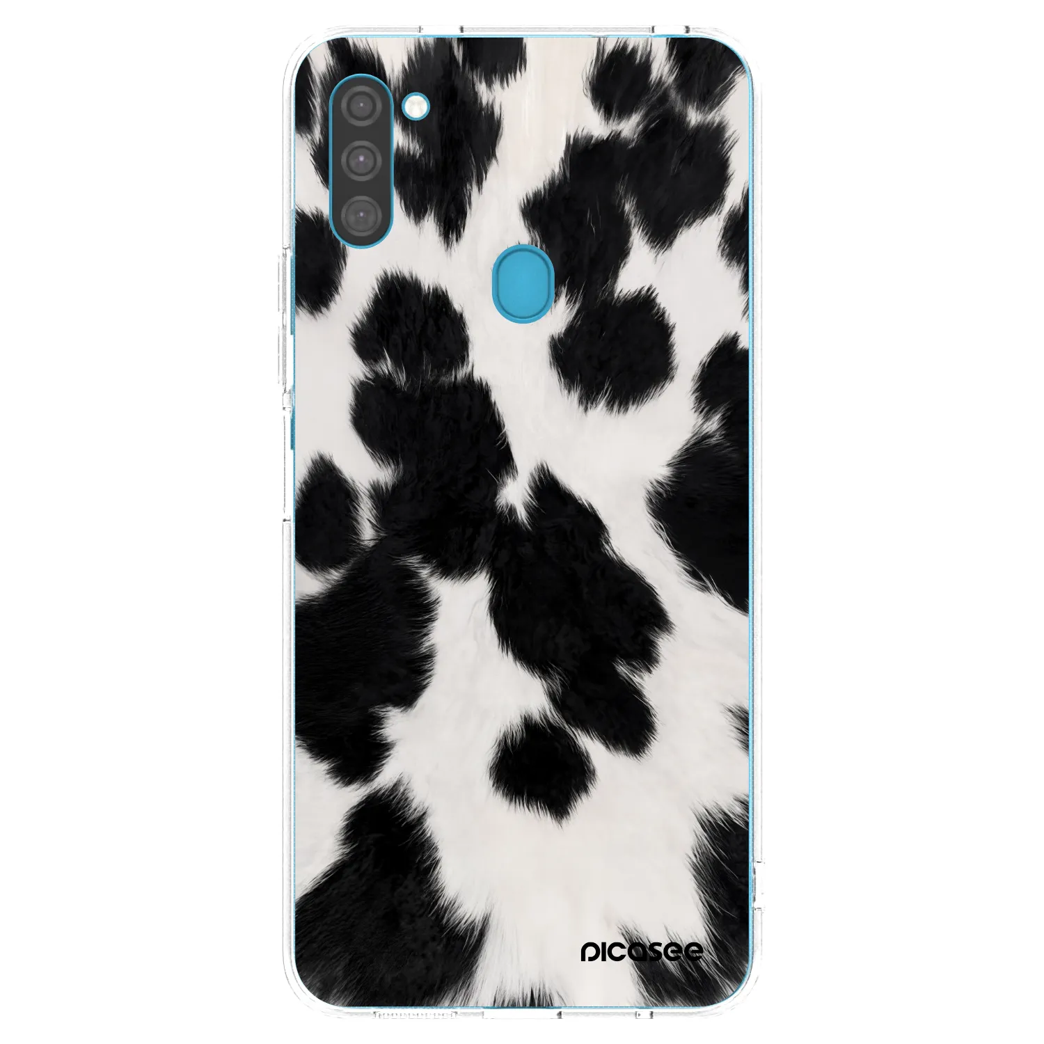 Picasee Samsung Galaxy M11 Hülle - Transparentes Silikon - Black Moo