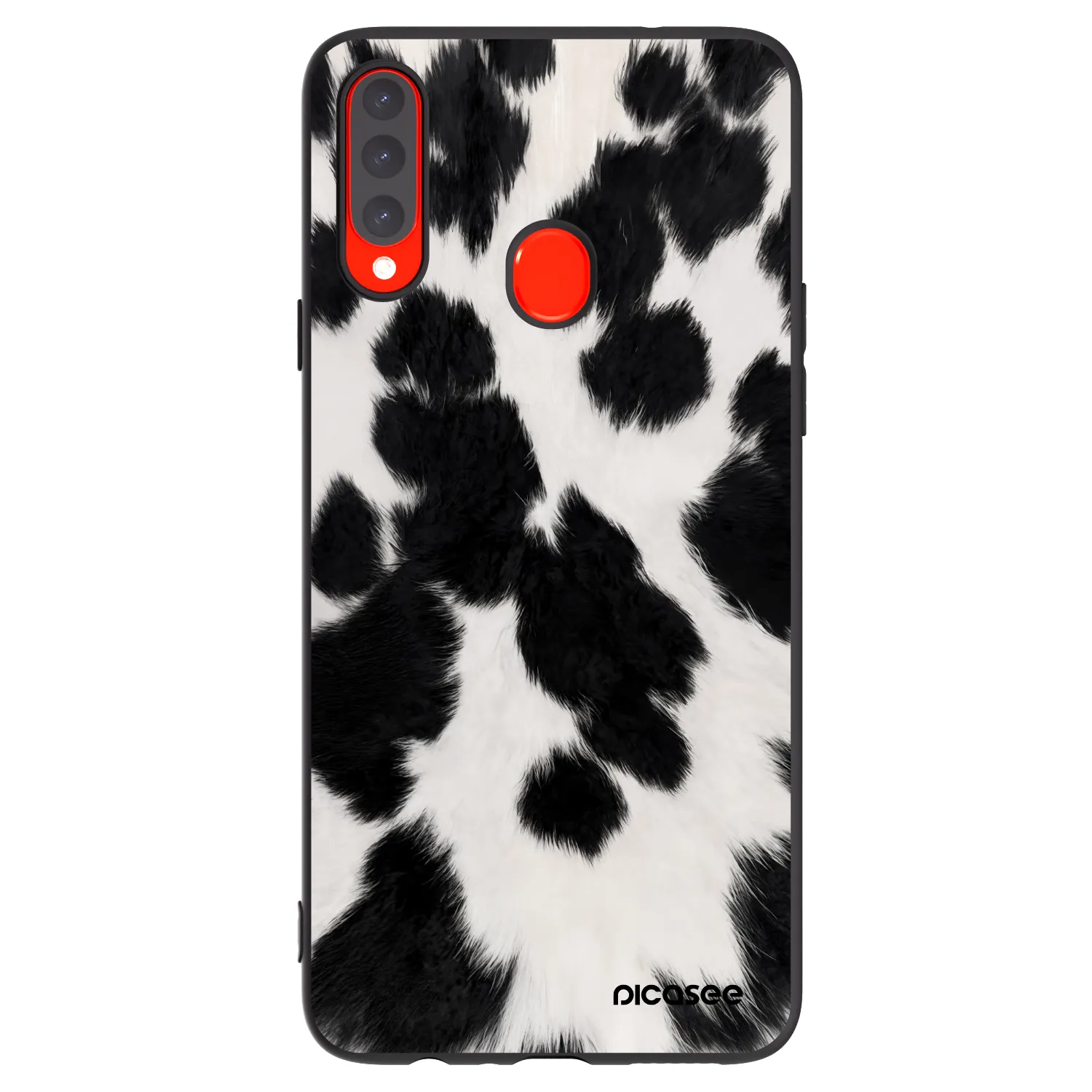 Picasee Samsung Galaxy A20s Hülle - Schwarzes Silikon - Black Moo