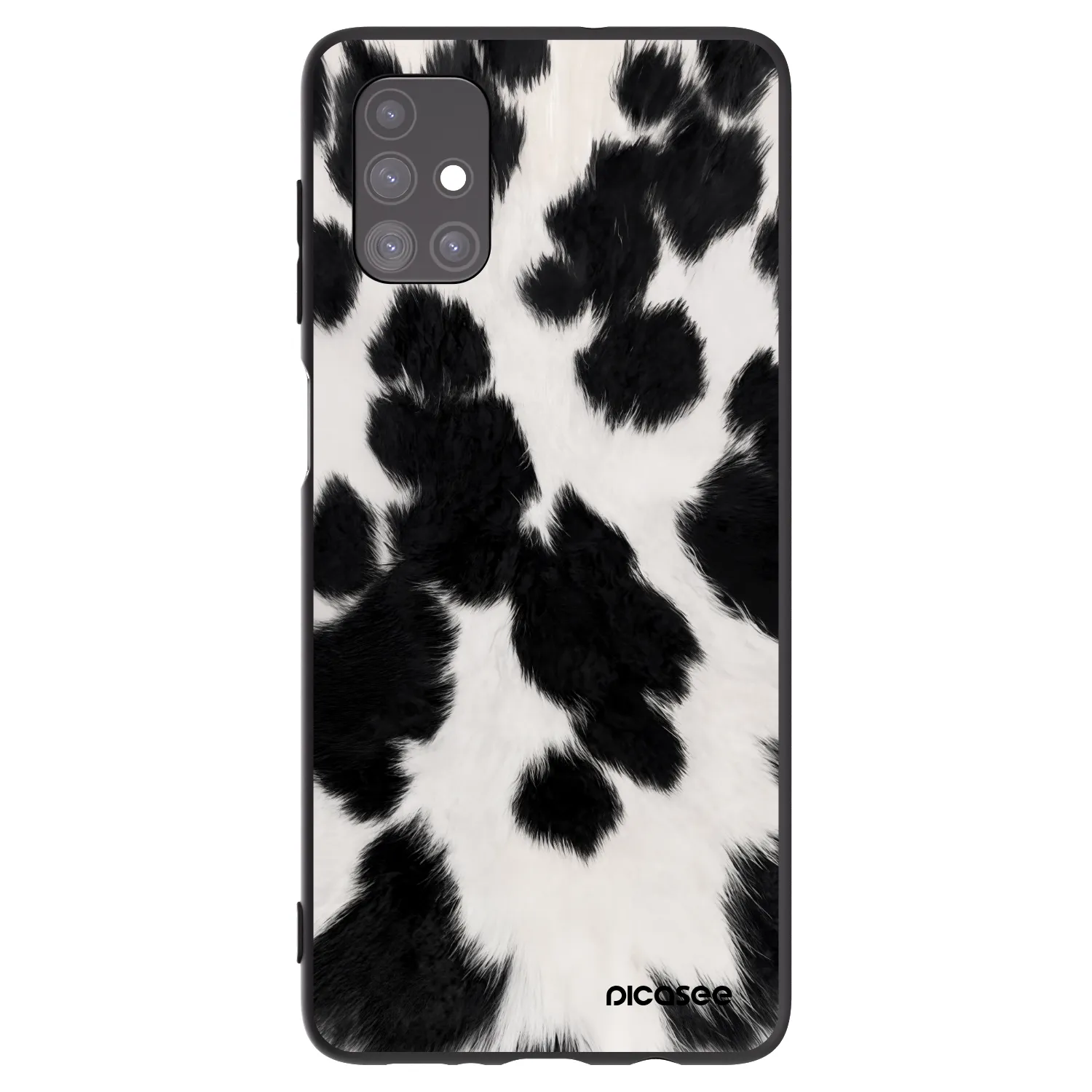 Picasee Samsung Galaxy M51 M515F Hülle - Schwarzes Silikon - Black Moo