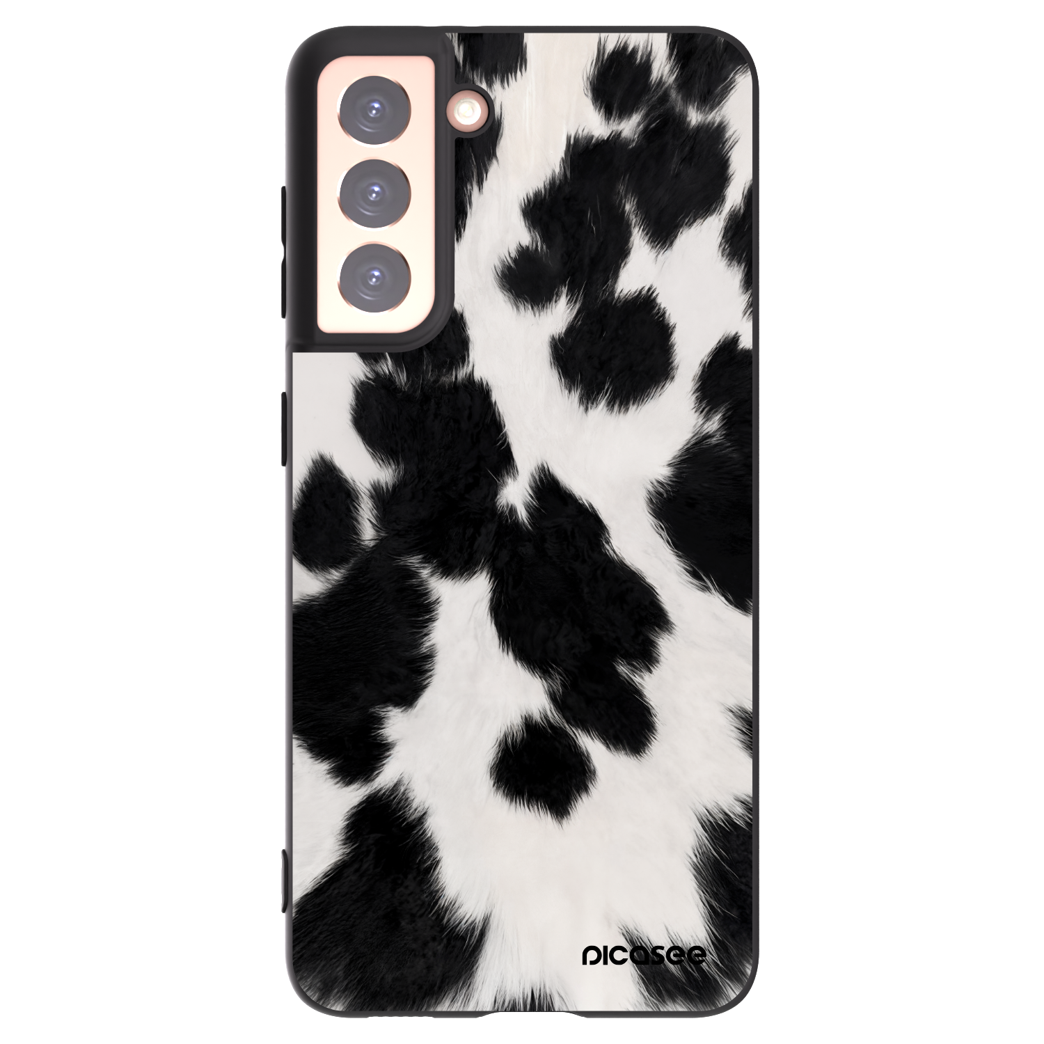 Picasee Samsung Galaxy S21 5G G991B Hülle - Schwarzes Silikon - Black Moo