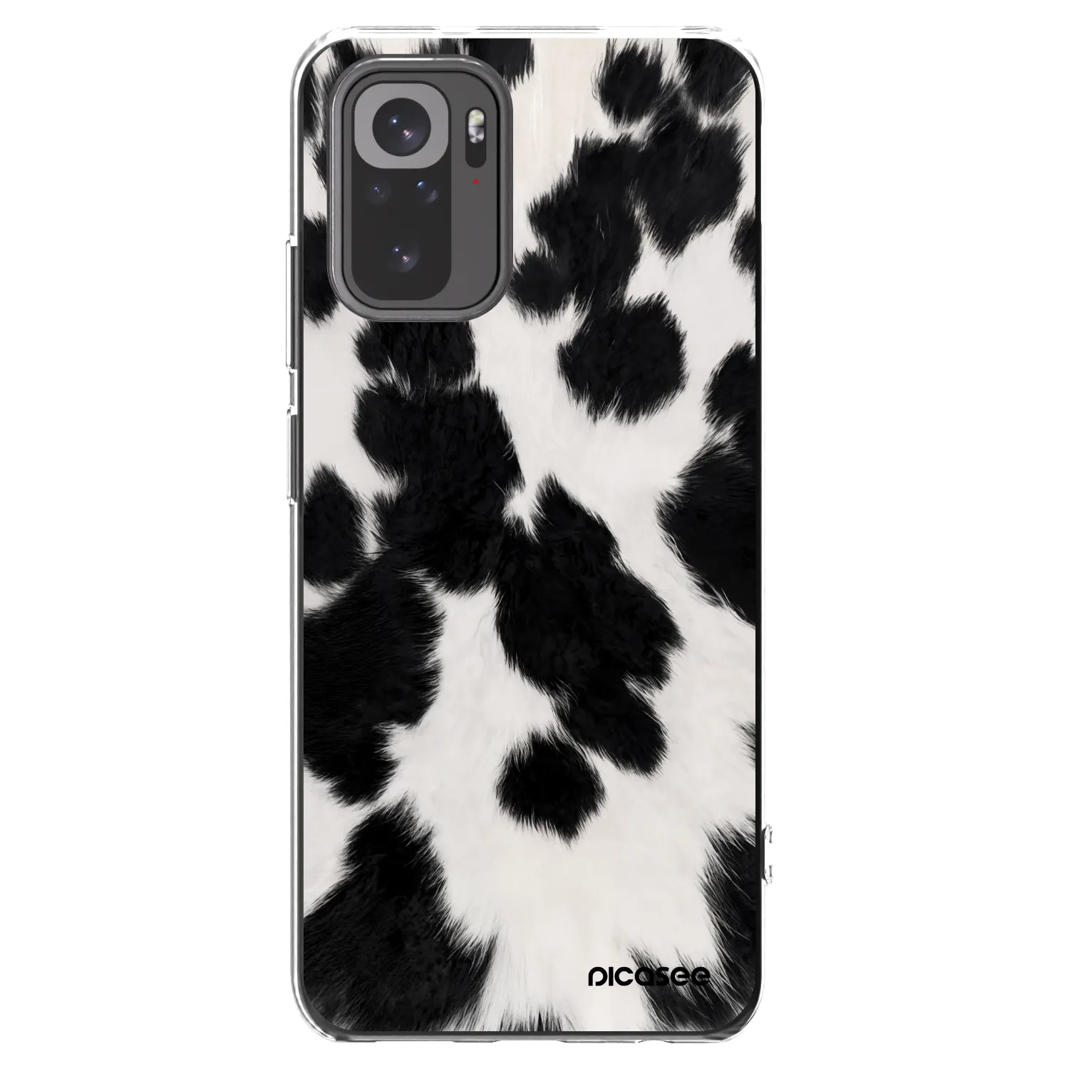 Picasee Xiaomi Redmi Note 10 Hülle - Transparentes Silikon - Black Moo