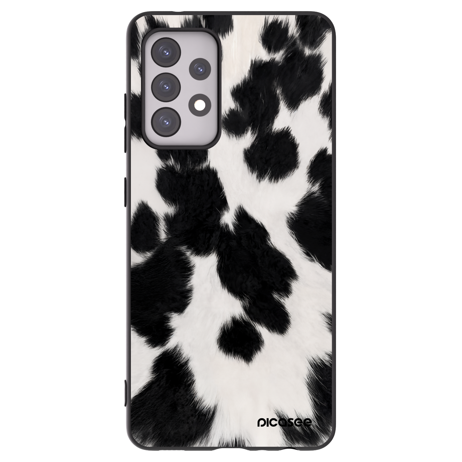 Picasee Samsung Galaxy A52 5G A525F Hülle - Schwarzes Silikon - Black Moo