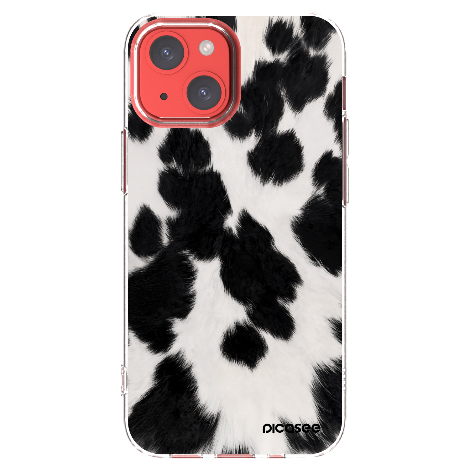 Picasee Apple iPhone 13 mini Hülle - Transparentes Silikon - Black Moo