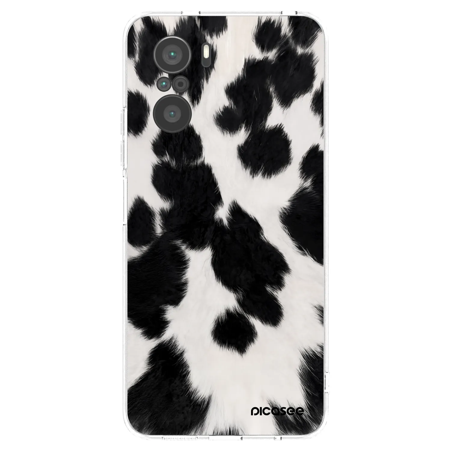 Picasee Xiaomi Poco F3 Hülle - Transparentes Silikon - Black Moo