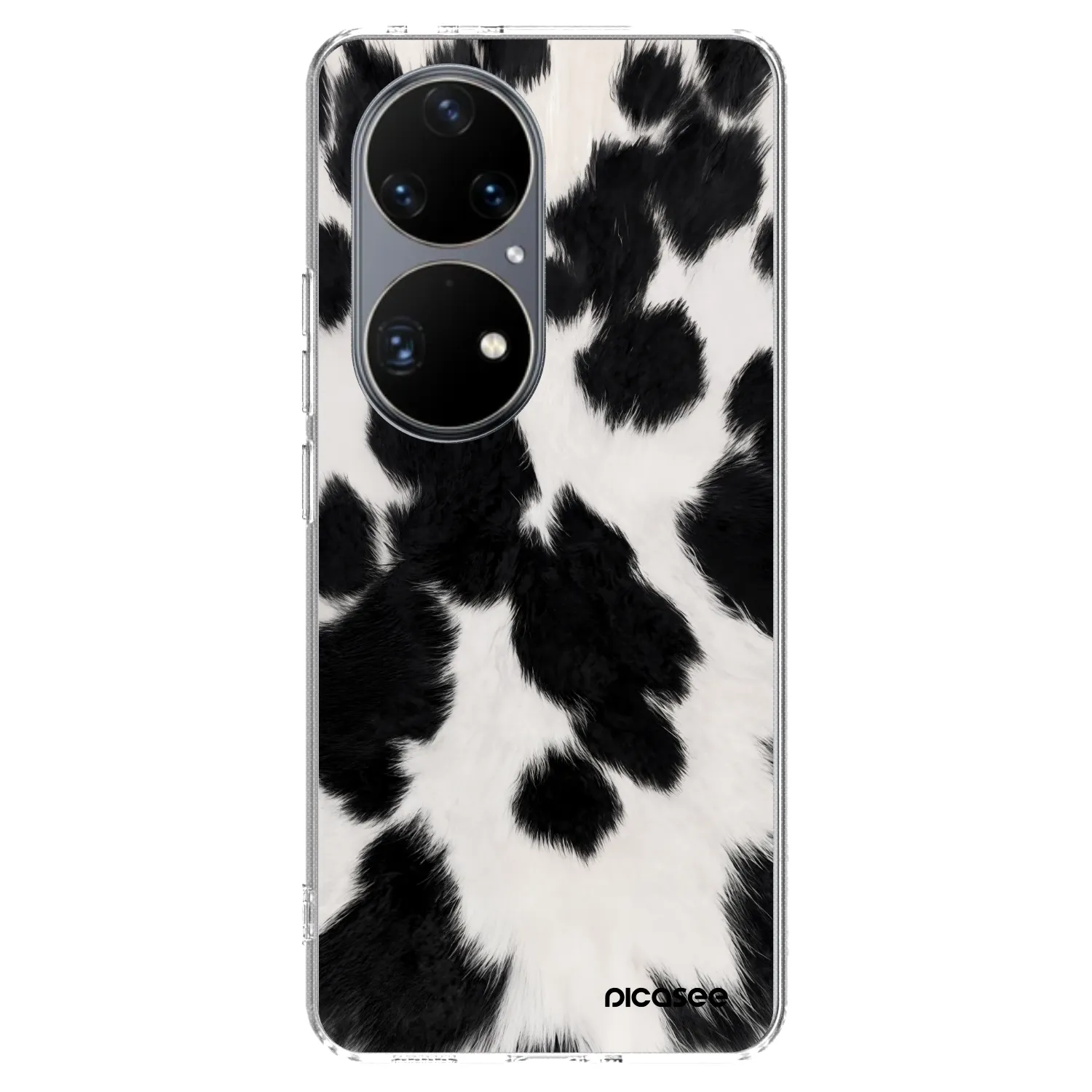 Picasee Huawei P50 Hülle - Transparentes Silikon - Black Moo