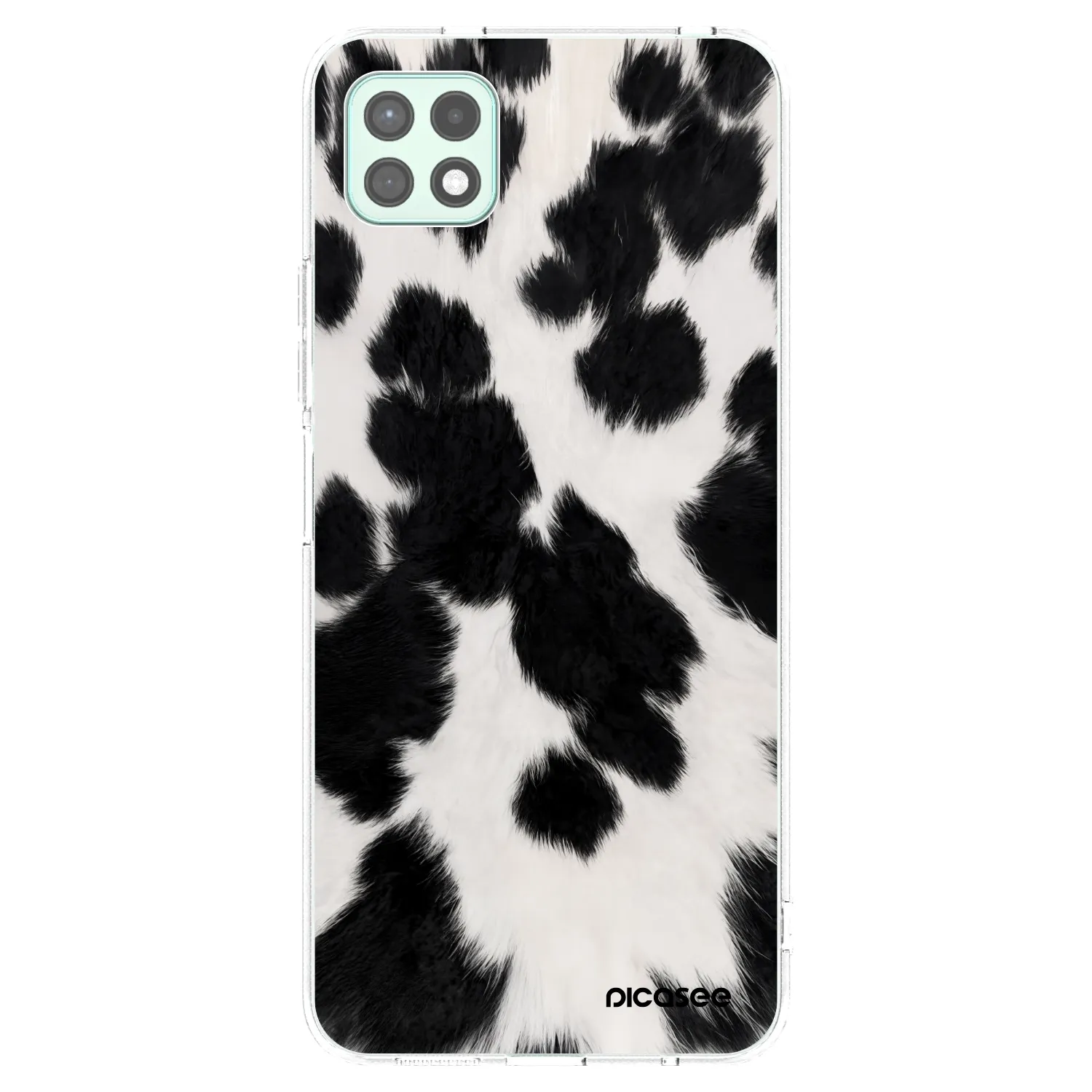 Picasee Samsung Galaxy A22 A226B 5G Hülle - Transparentes Silikon - Black Moo