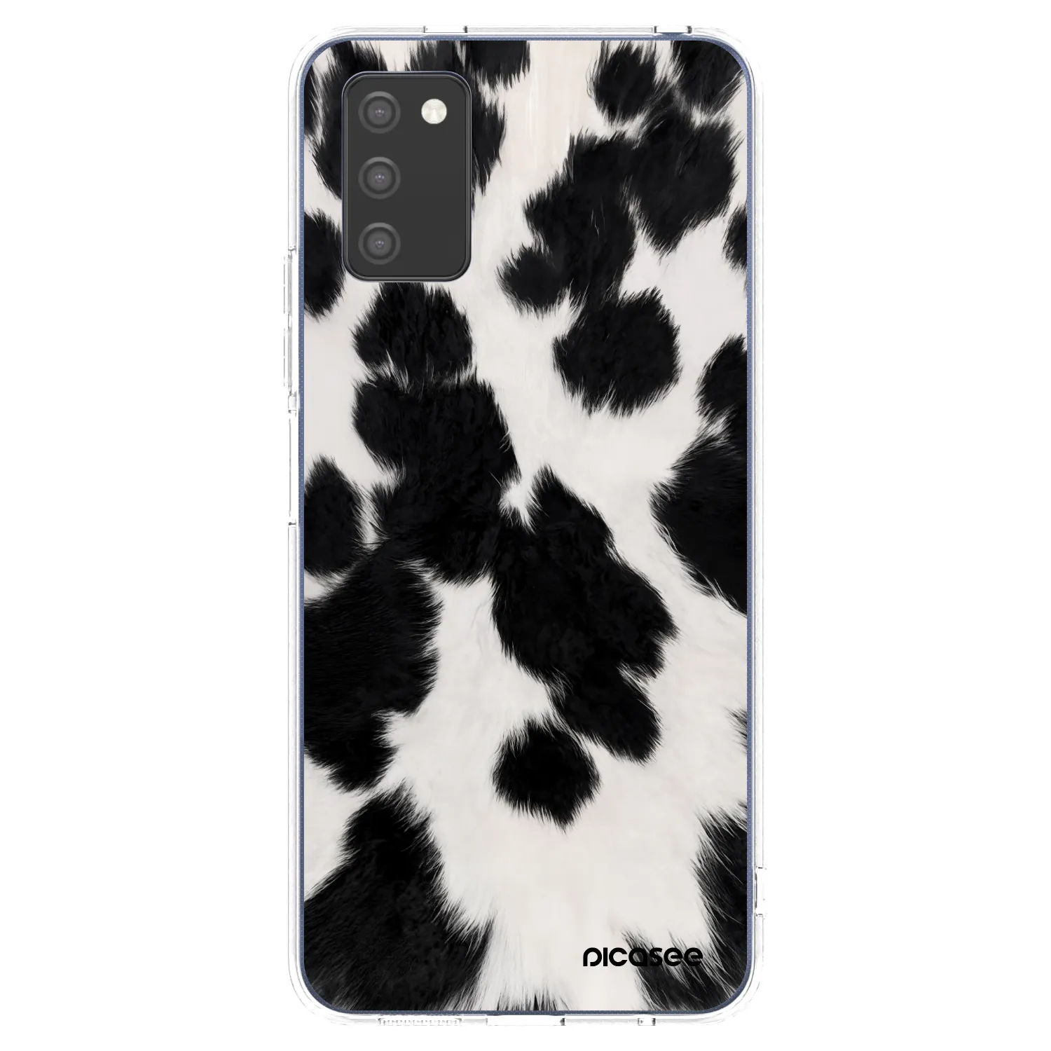 Picasee Samsung Galaxy A02s A025G Hülle - Transparentes Silikon - Black Moo