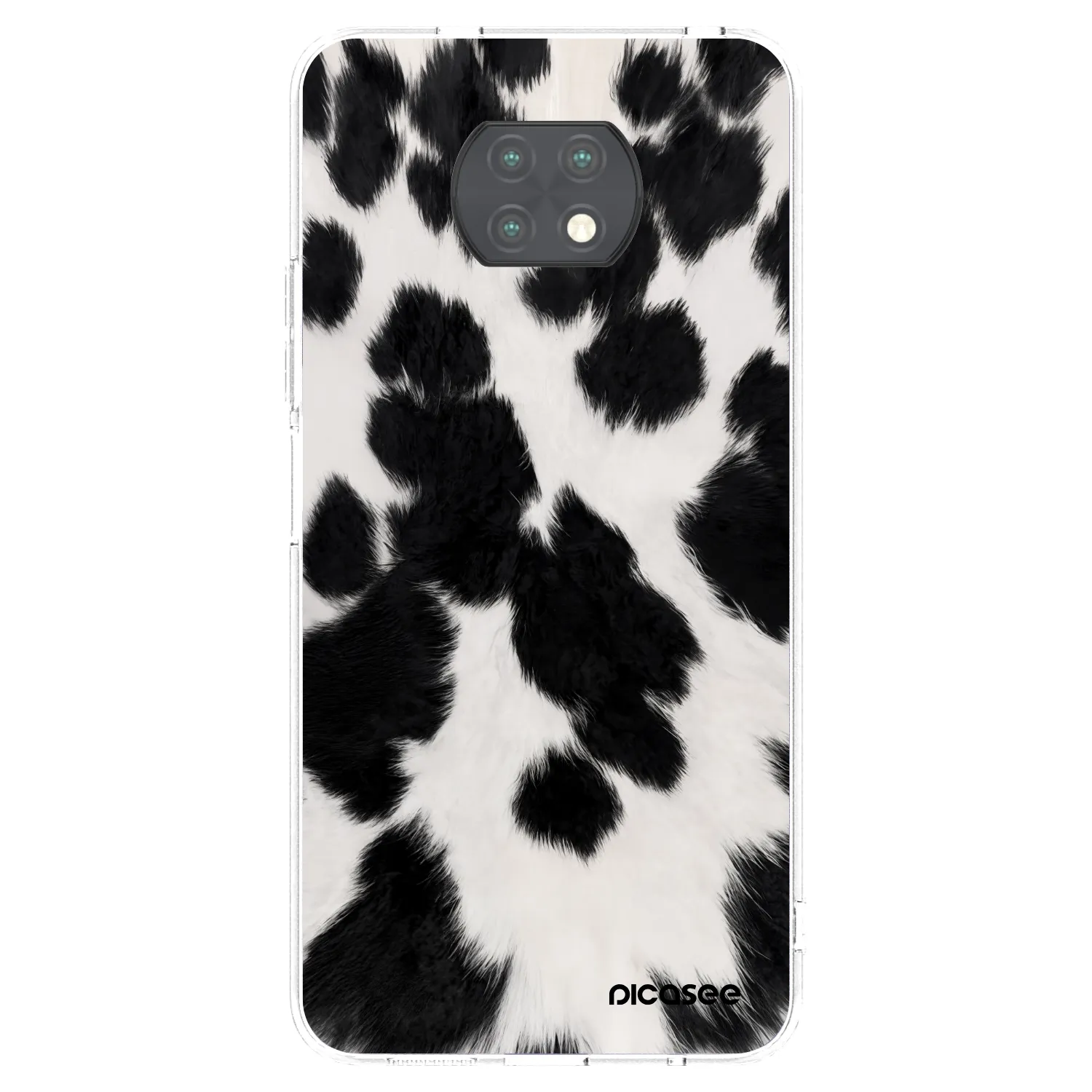 Picasee Xiaomi Redmi Note 9T Hülle - Transparentes Silikon - Black Moo