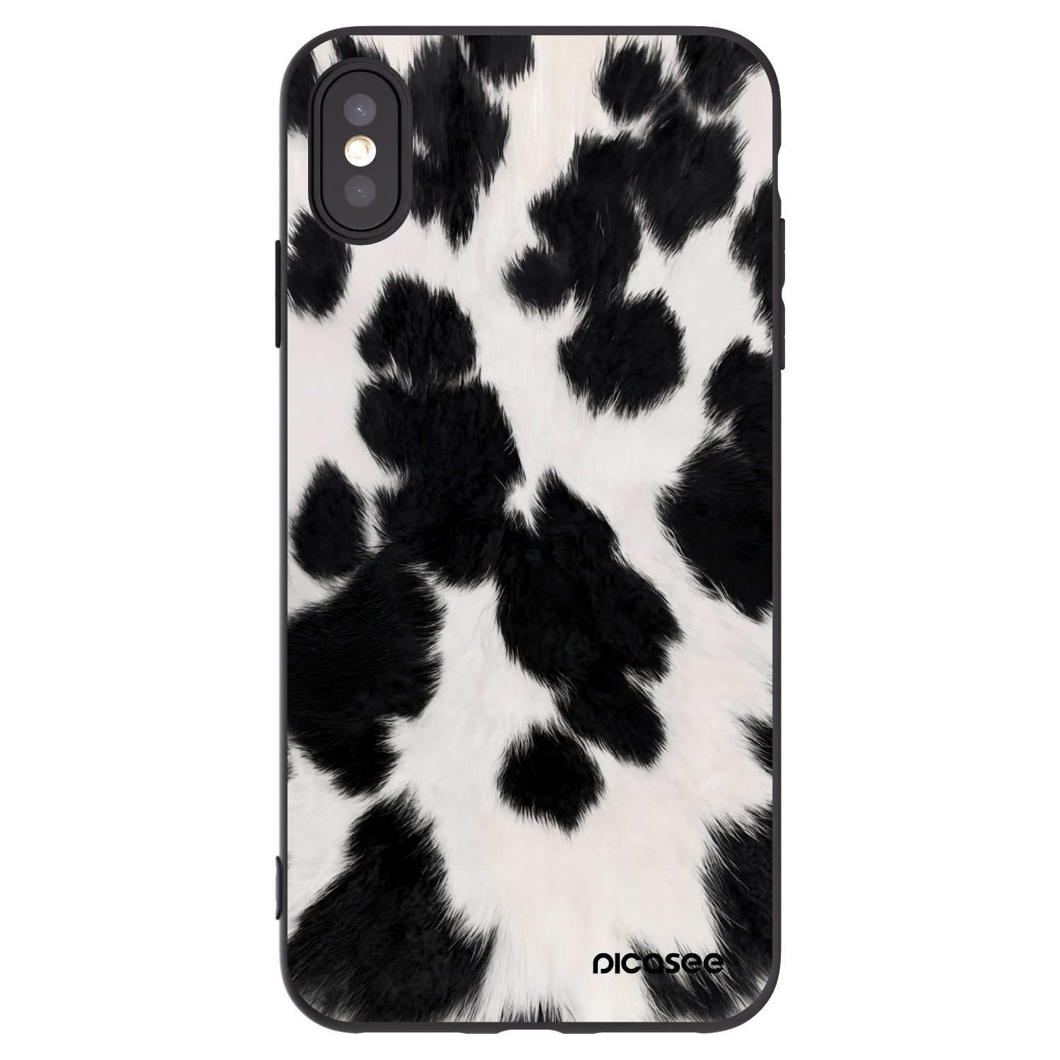 Picasee Apple iPhone XS Max Hülle - Schwarzes Silikon - Black Moo