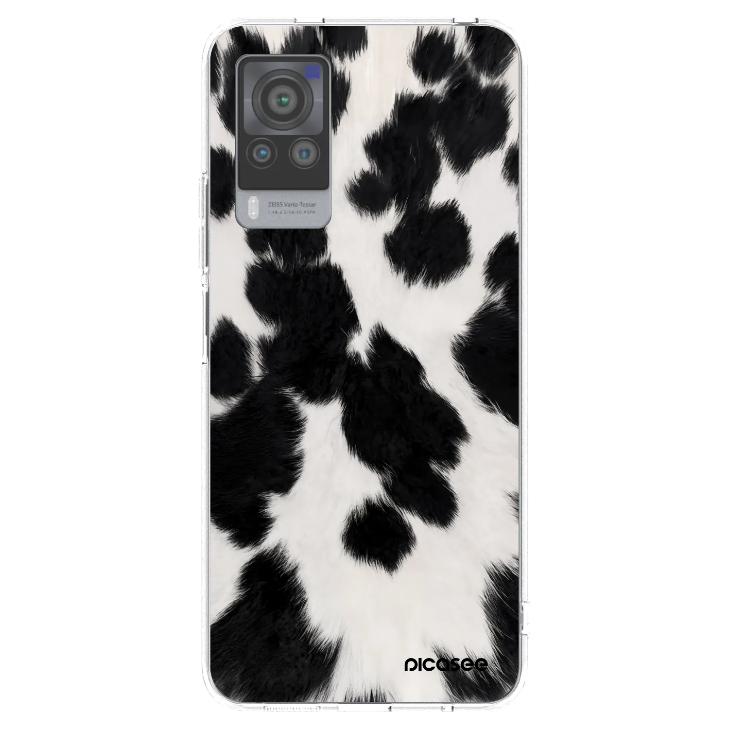 Picasee Vivo X60 Pro 5G Hülle - Transparentes Silikon - Black Moo