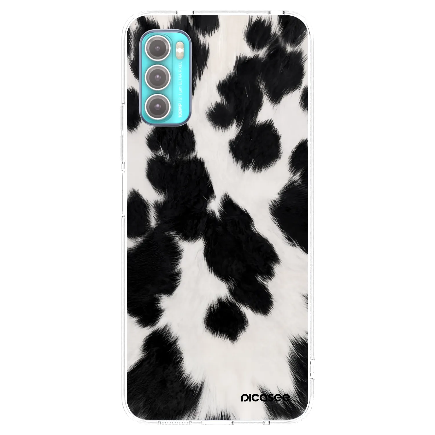 Picasee Motorola Moto G60 Hülle - Transparentes Silikon - Black Moo
