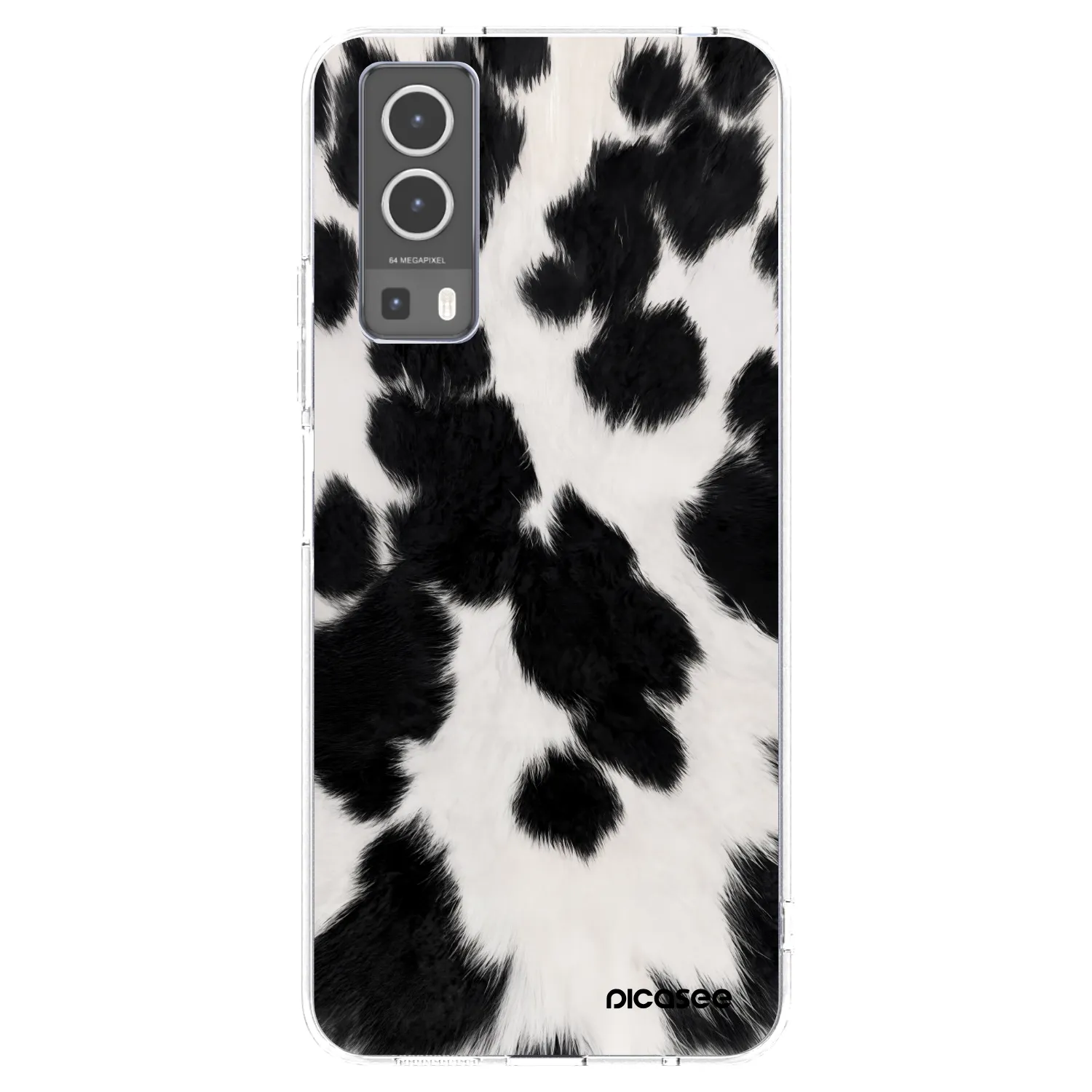 Picasee Vivo Y72 5G Hülle - Transparentes Silikon - Black Moo