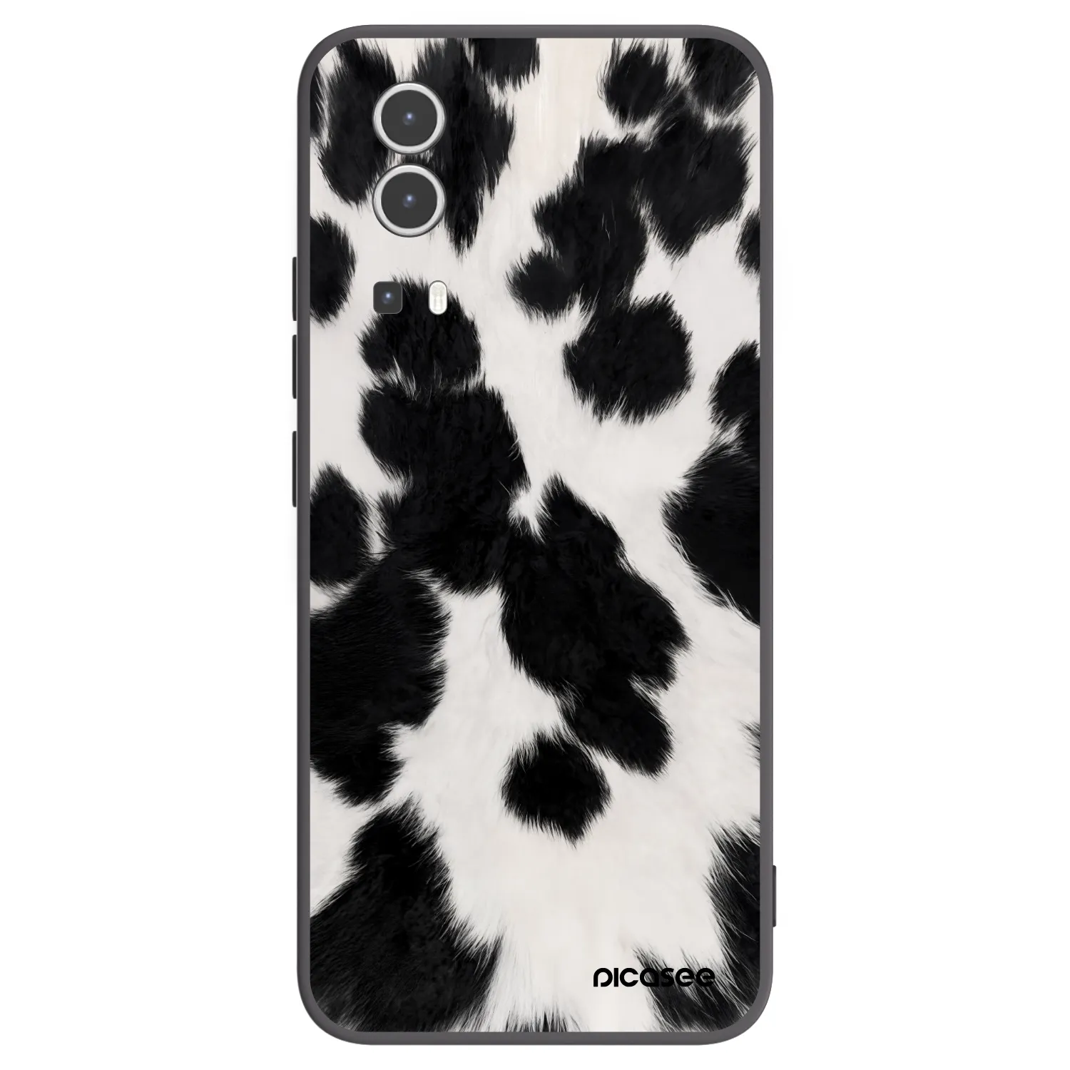 Picasee Vivo Y72 5G Hülle - Schwarzes Silikon - Black Moo