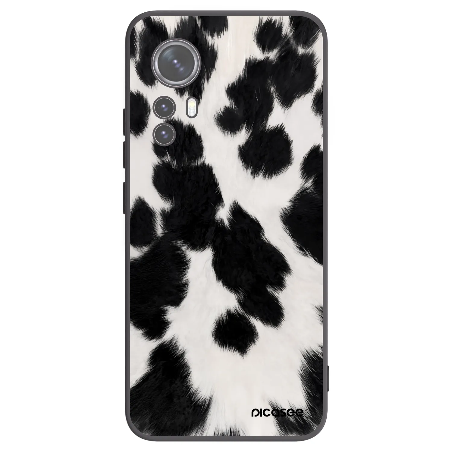 Picasee Xiaomi 12 Hülle - Schwarzes Silikon - Black Moo