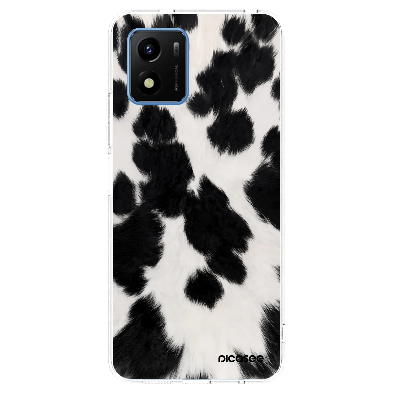 Picasee Vivo Y01 Hülle - Transparentes Silikon - Black Moo