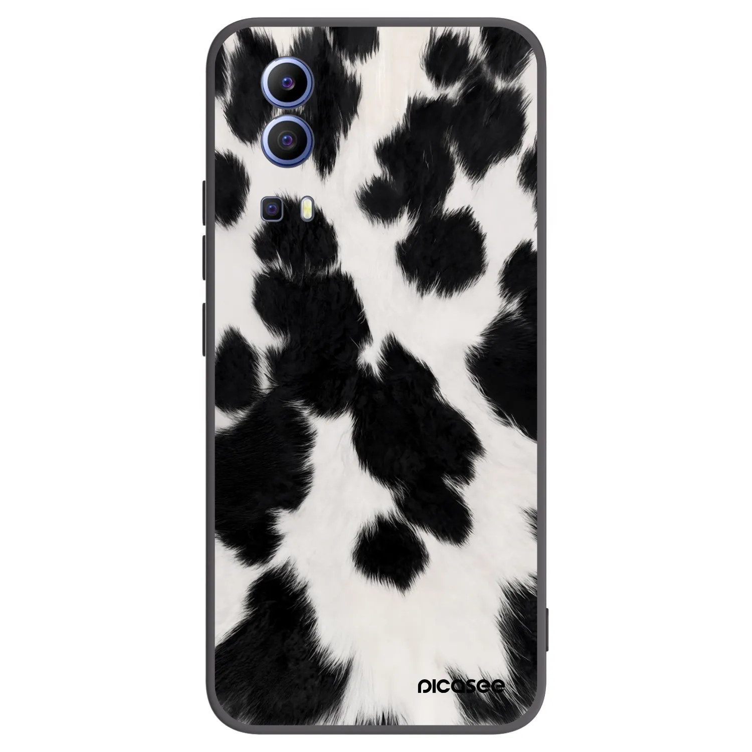 Picasee Vivo Y52 5G Hülle - Schwarzes Silikon - Black Moo