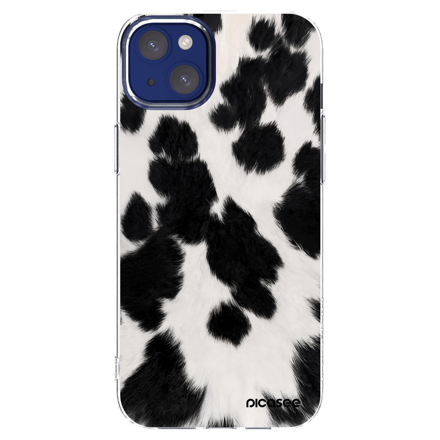 Picasee Apple iPhone 14 Plus Hülle - Transparentes Silikon - Black Moo