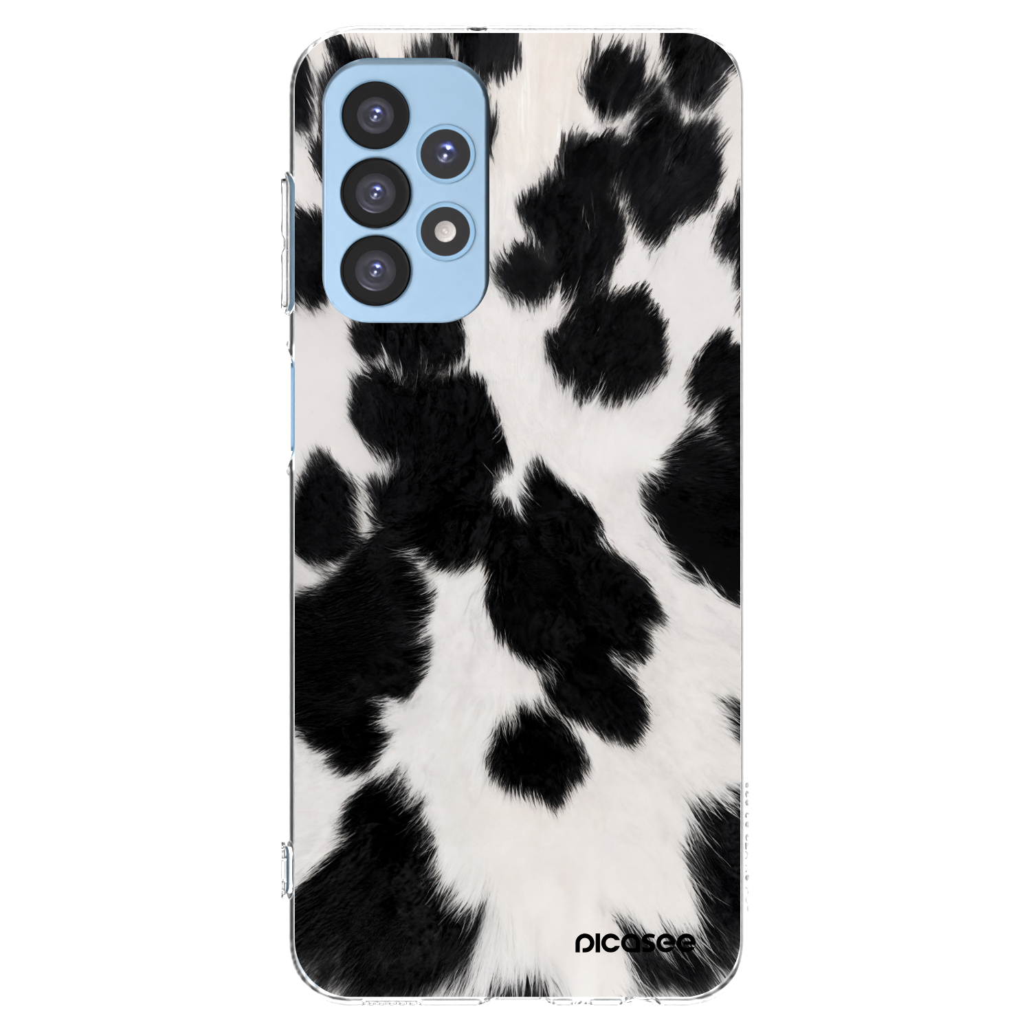 Picasee Samsung Galaxy A23 A235F 4G Hülle - Transparentes Silikon - Black Moo