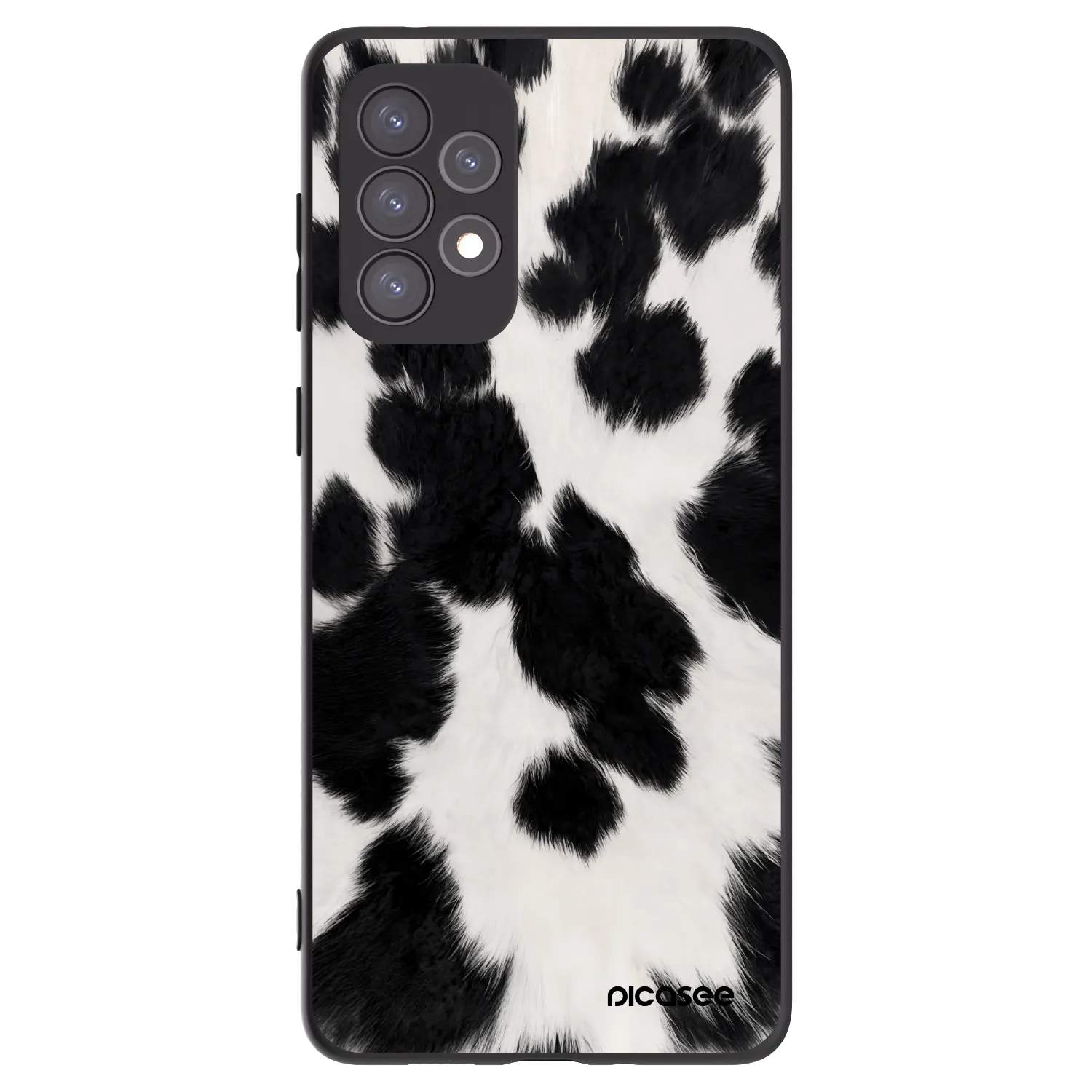 Picasee Samsung Galaxy A73 5G Hülle - Schwarzes Silikon - Black Moo