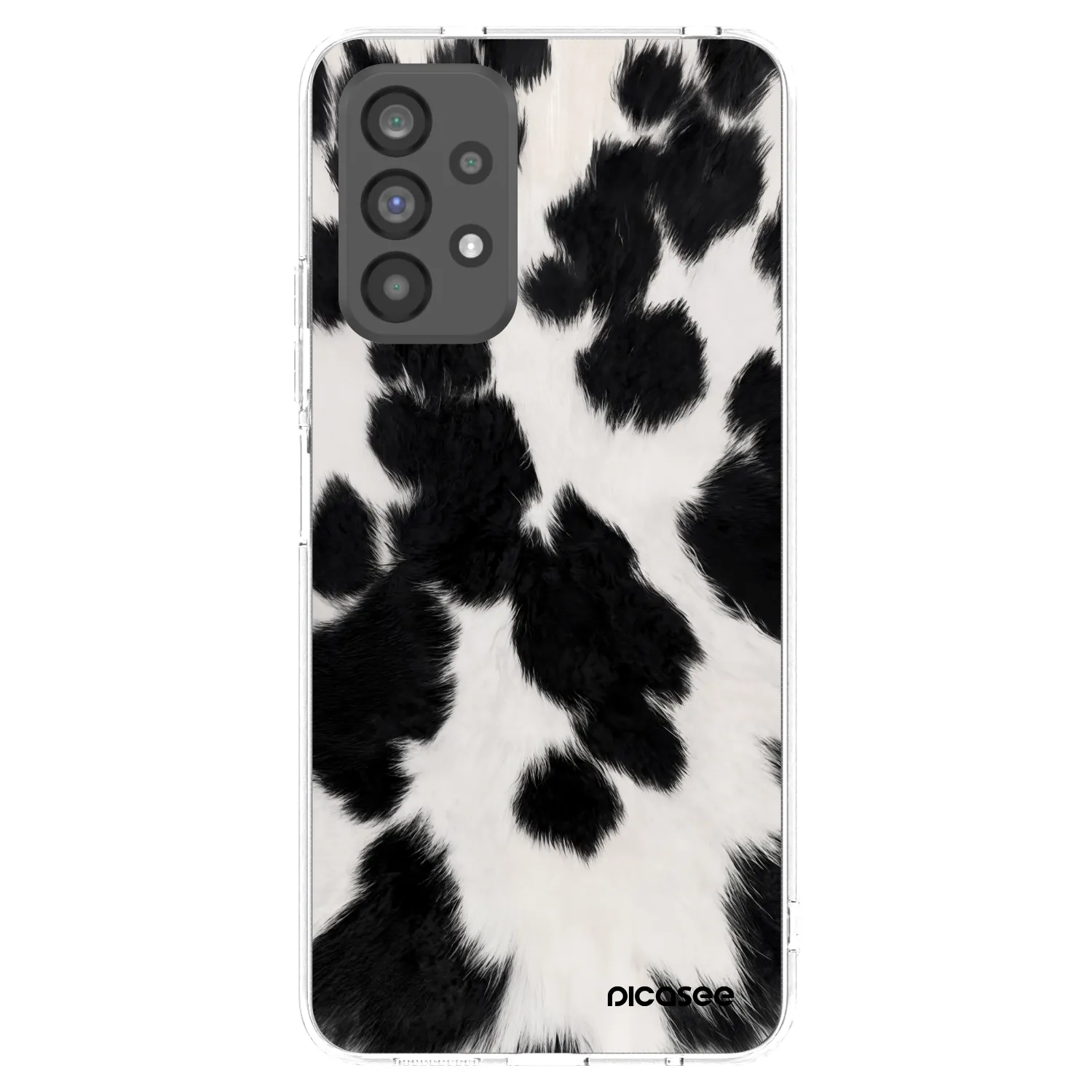 Picasee Samsung Galaxy A73 5G Hülle - Transparentes Silikon - Black Moo