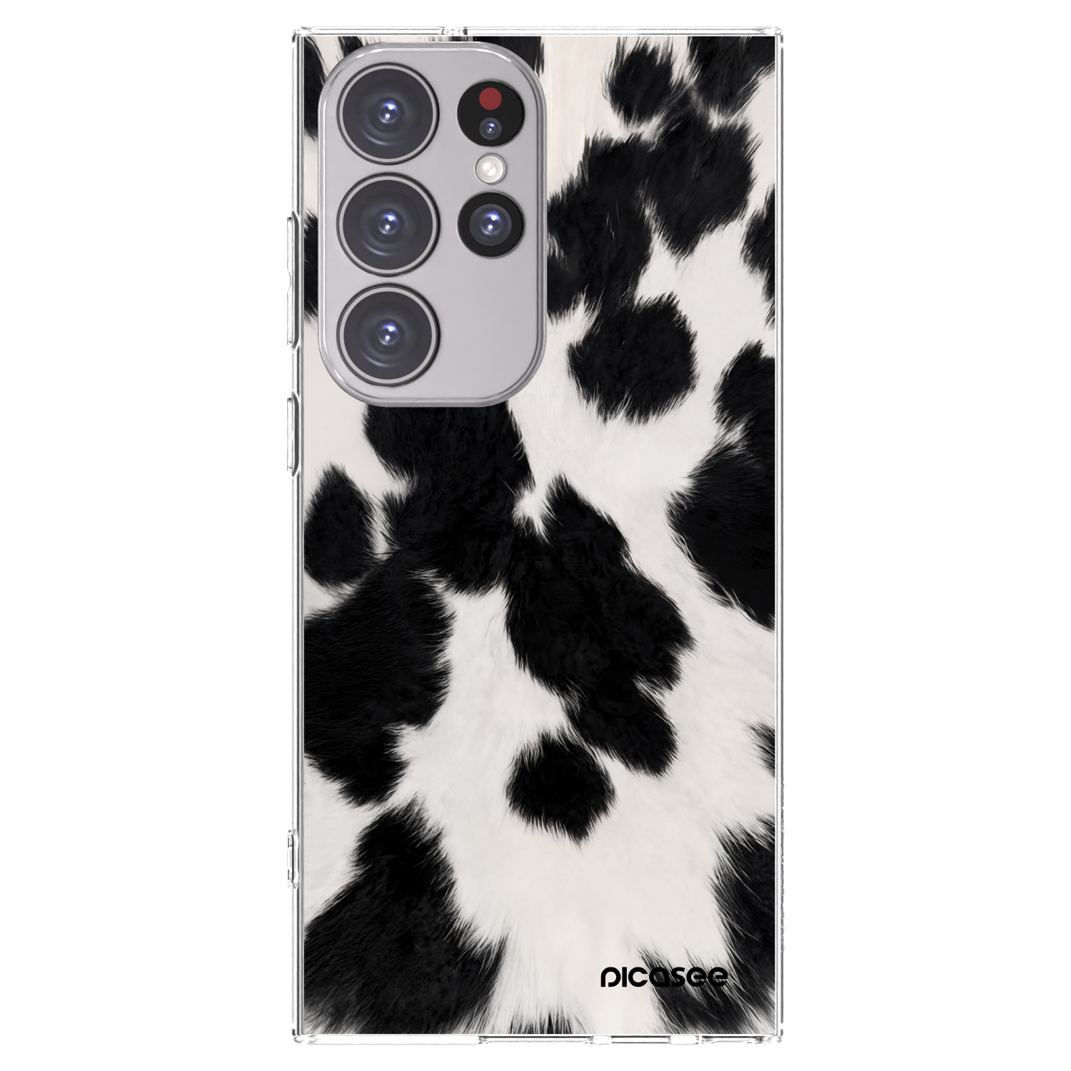 Picasee Samsung Galaxy S23 Ultra 5G Hülle - Transparentes Silikon - Black Moo