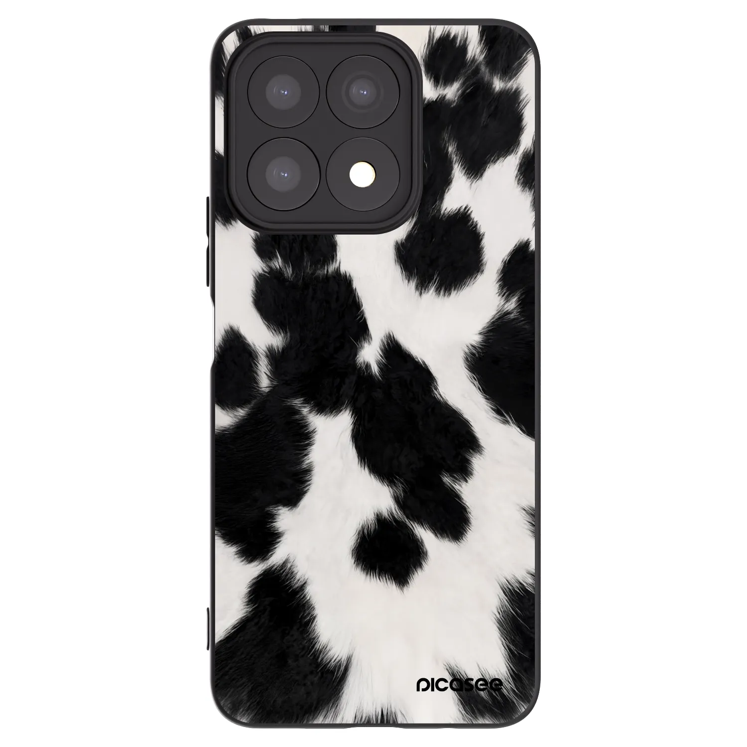 Picasee Honor X8a Hülle - Schwarzes Silikon - Black Moo