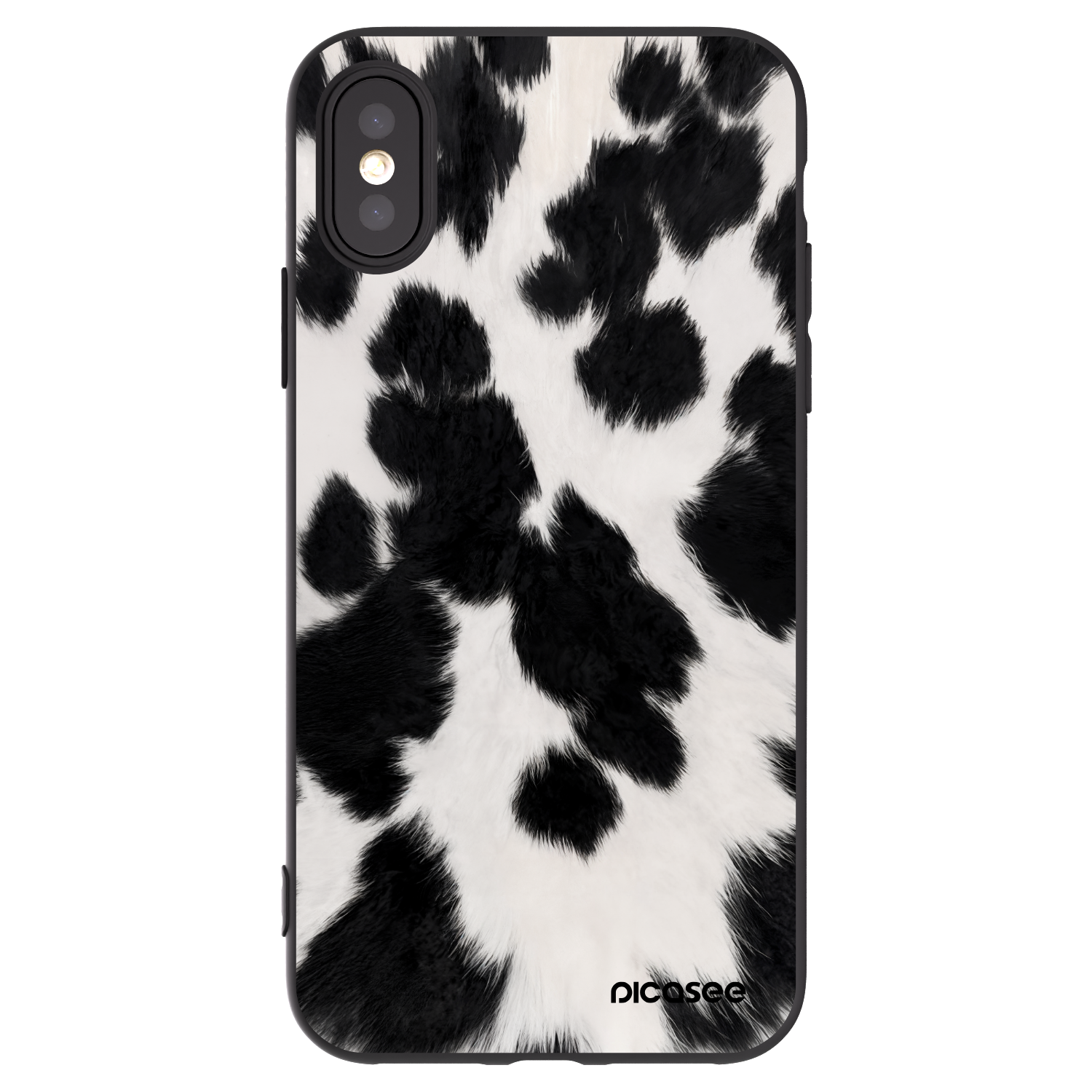 Picasee Apple iPhone X/XS Hülle - Schwarzes Silikon - Black Moo