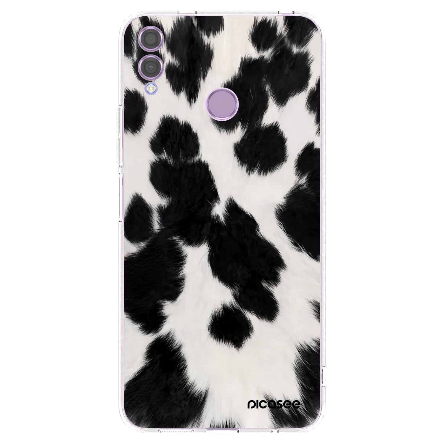 Picasee Honor 8X Hülle - Transparentes Silikon - Black Moo