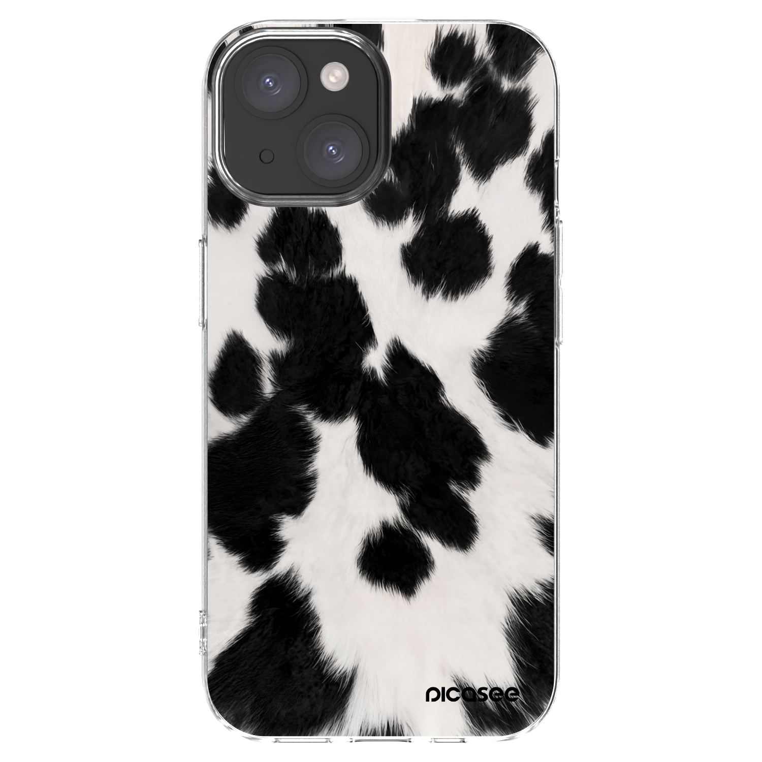 Picasee Apple iPhone 15 Hülle - Transparentes Silikon - Black Moo