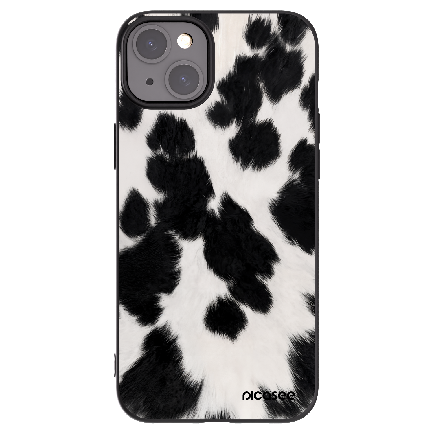 Picasee Apple iPhone 15 Plus Hülle - Schwarzes Silikon - Black Moo