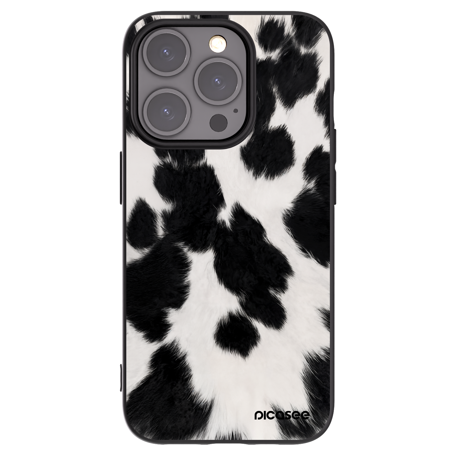 Picasee Apple iPhone 15 Pro Hülle - Schwarzes Silikon - Black Moo