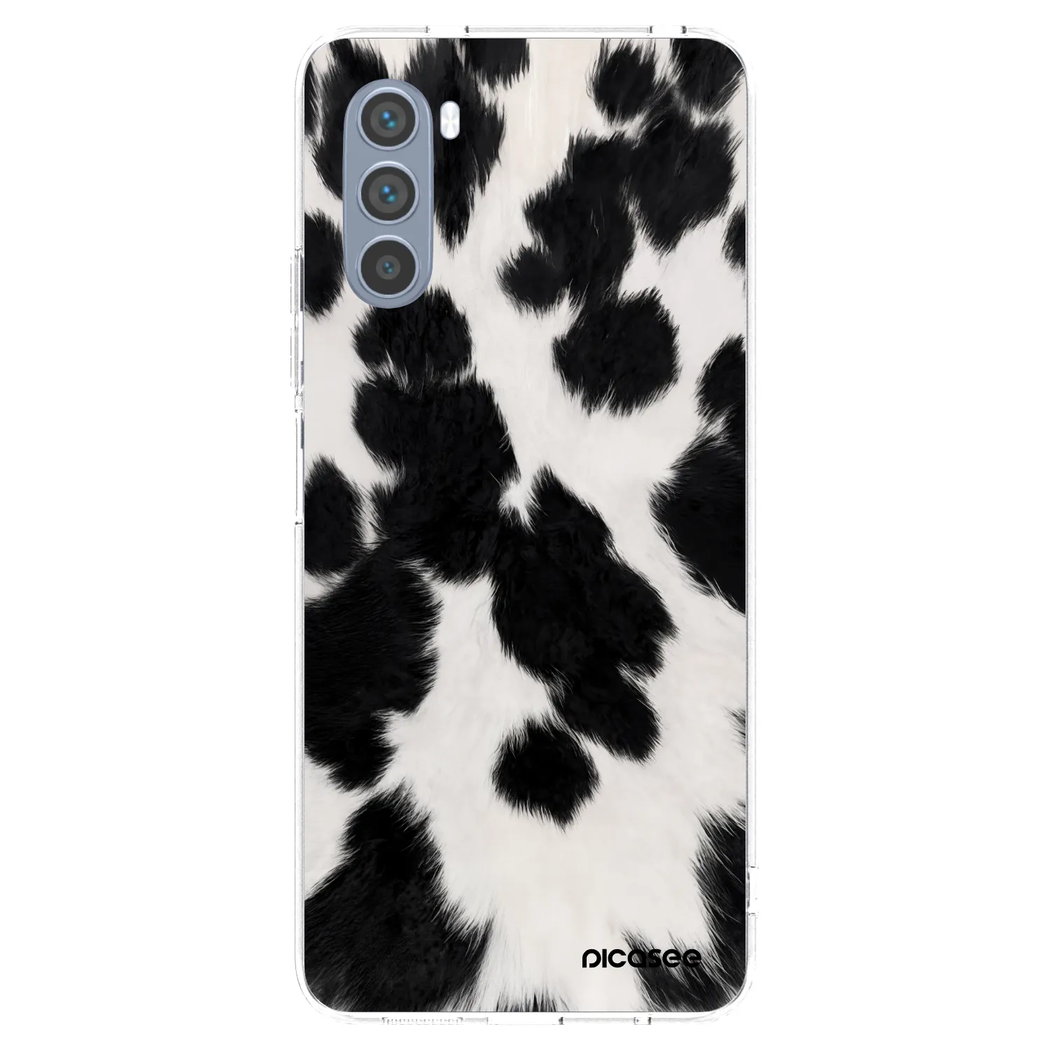 Picasee Motorola Moto G62 Hülle - Transparentes Silikon - Black Moo