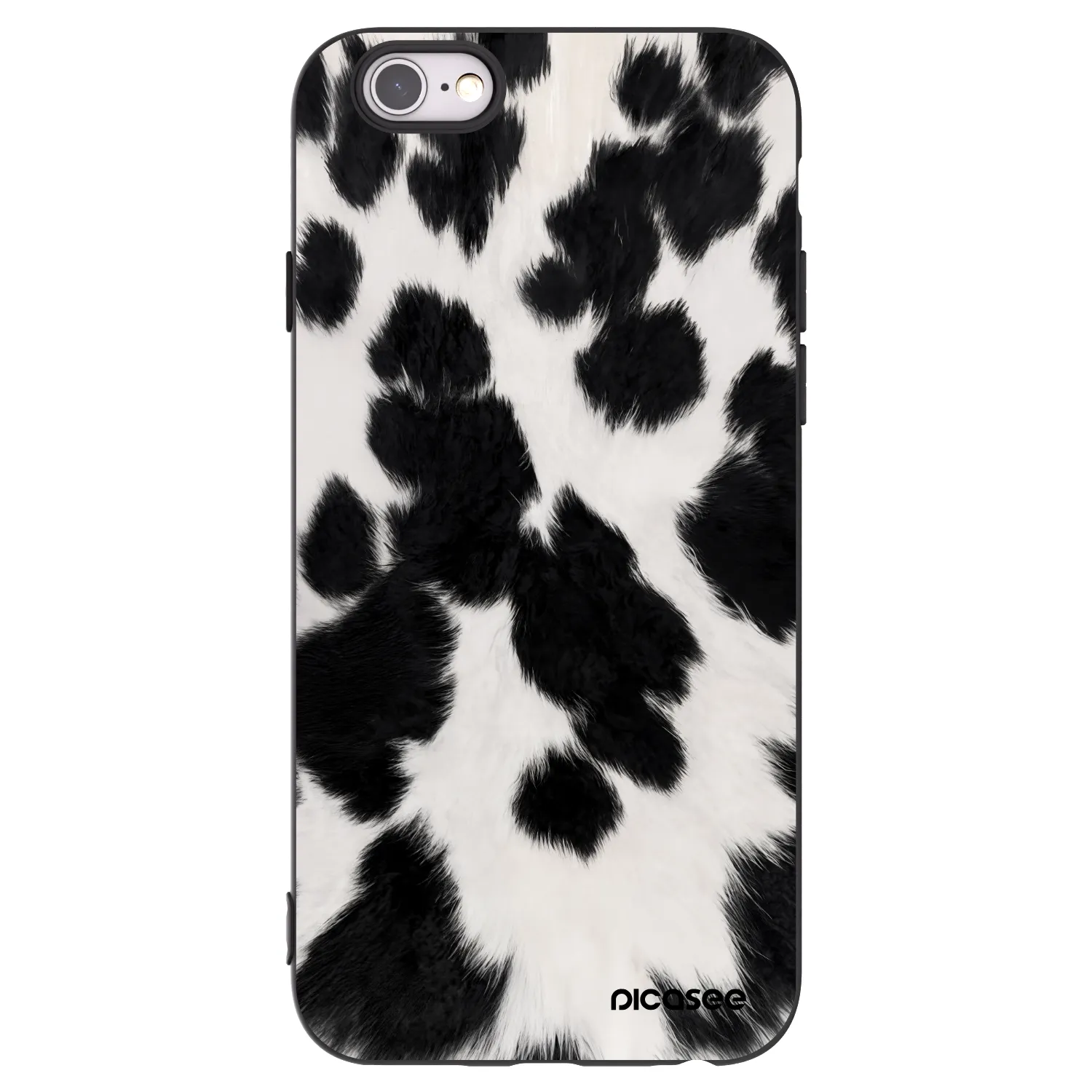 Picasee Apple iPhone 6/6S Hülle - Schwarzes Silikon - Black Moo