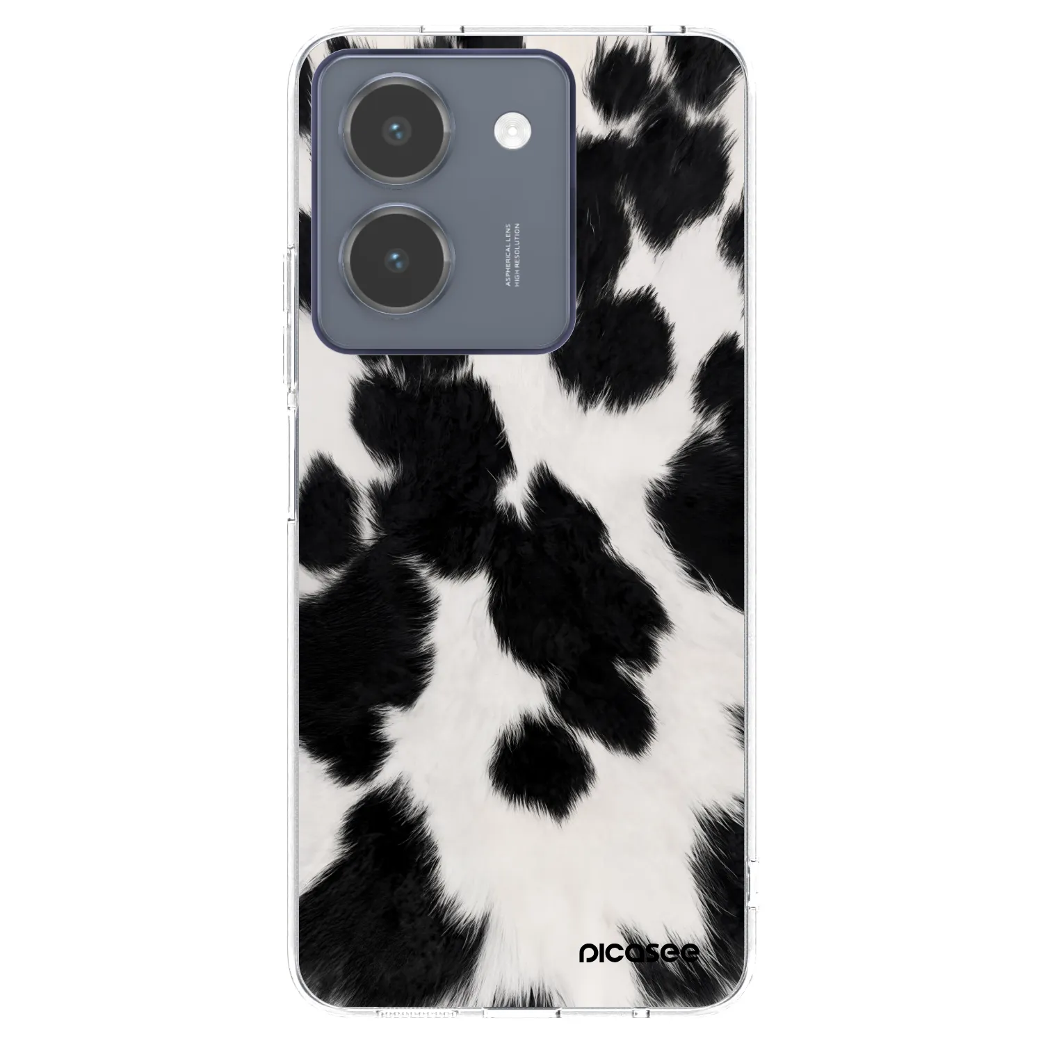 Picasee Vivo Y36 4G Hülle - Transparentes Silikon - Black Moo