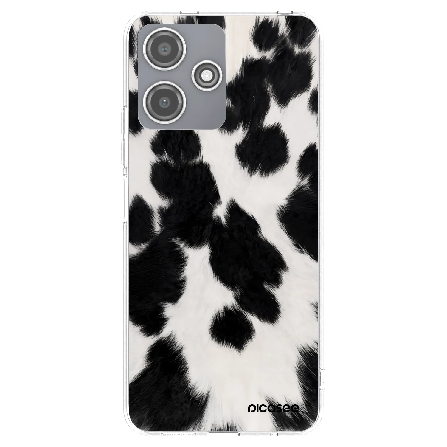 Picasee Xiaomi Redmi 12 5G Hülle - Transparentes Silikon - Black Moo