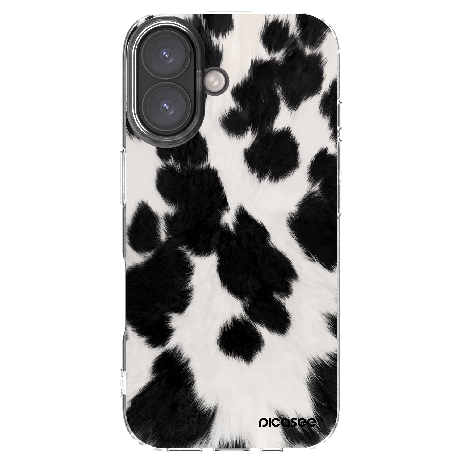 Picasee Apple iPhone 16 Hülle - Transparentes Silikon - Black Moo