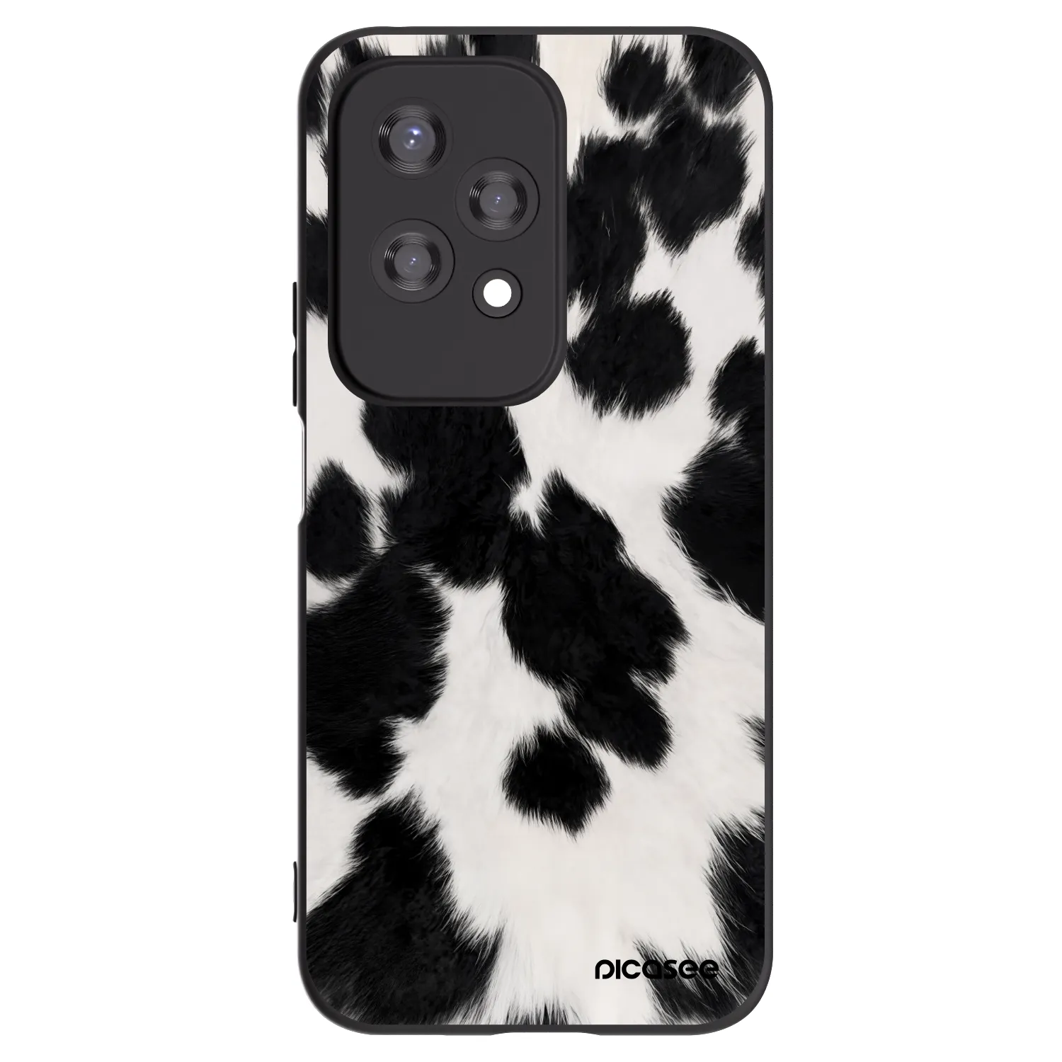 Picasee Honor 200 Lite Hülle - Schwarzes Silikon - Black Moo