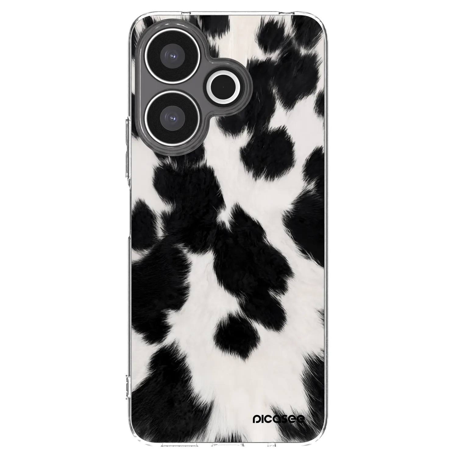 Picasee Xiaomi Redmi 13 4G Hülle - Transparentes Silikon - Black Moo