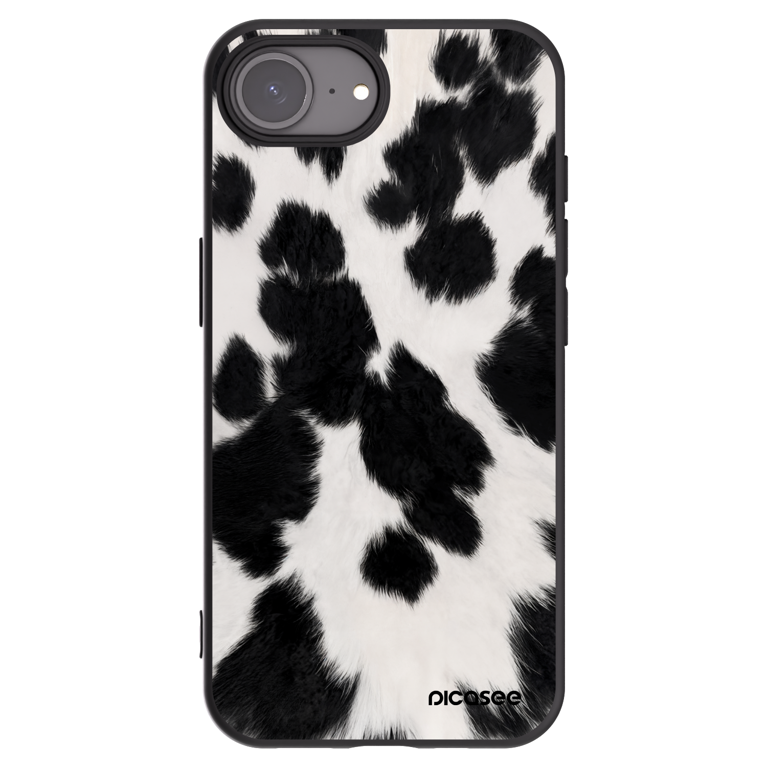 Picasee Apple iPhone 16e Hülle - Schwarzes Silikon - Black Moo