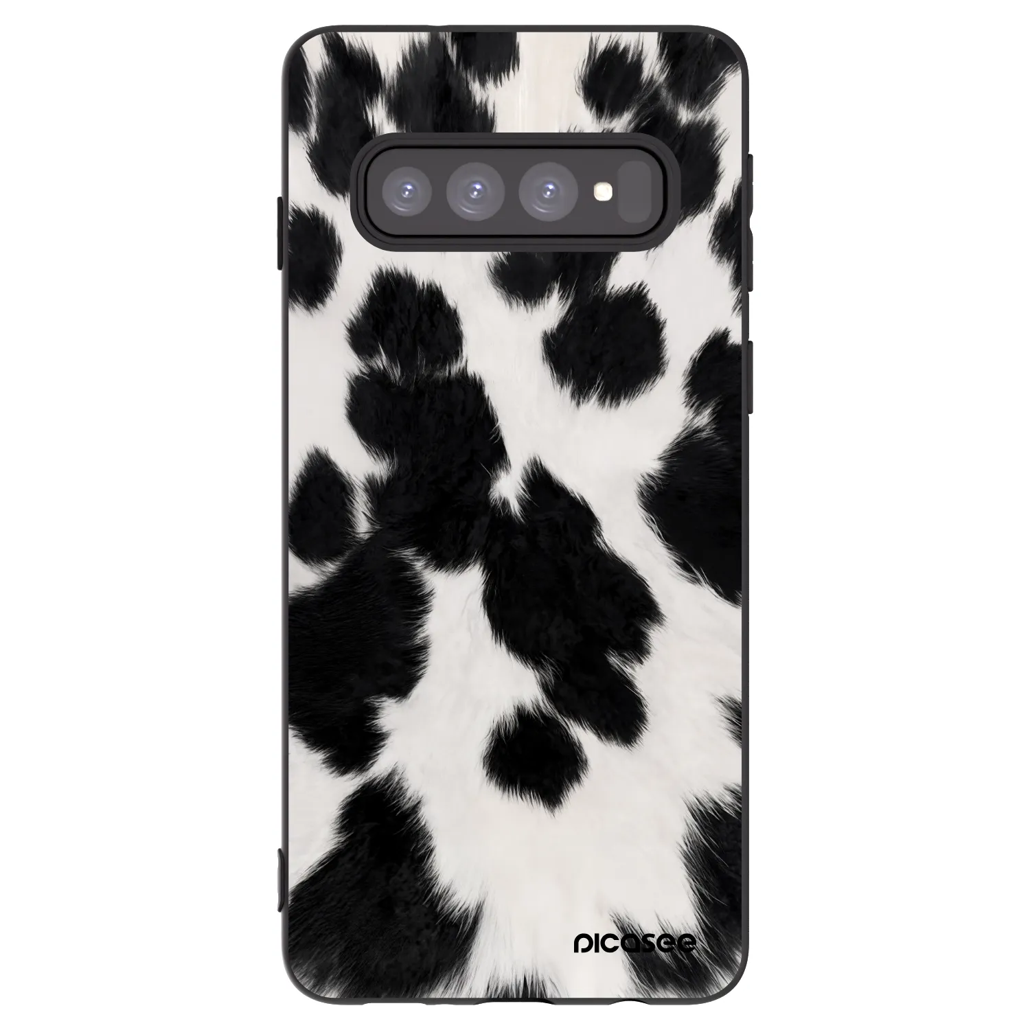 Picasee Samsung Galaxy S10 G973 Hülle - Schwarzes Silikon - Black Moo