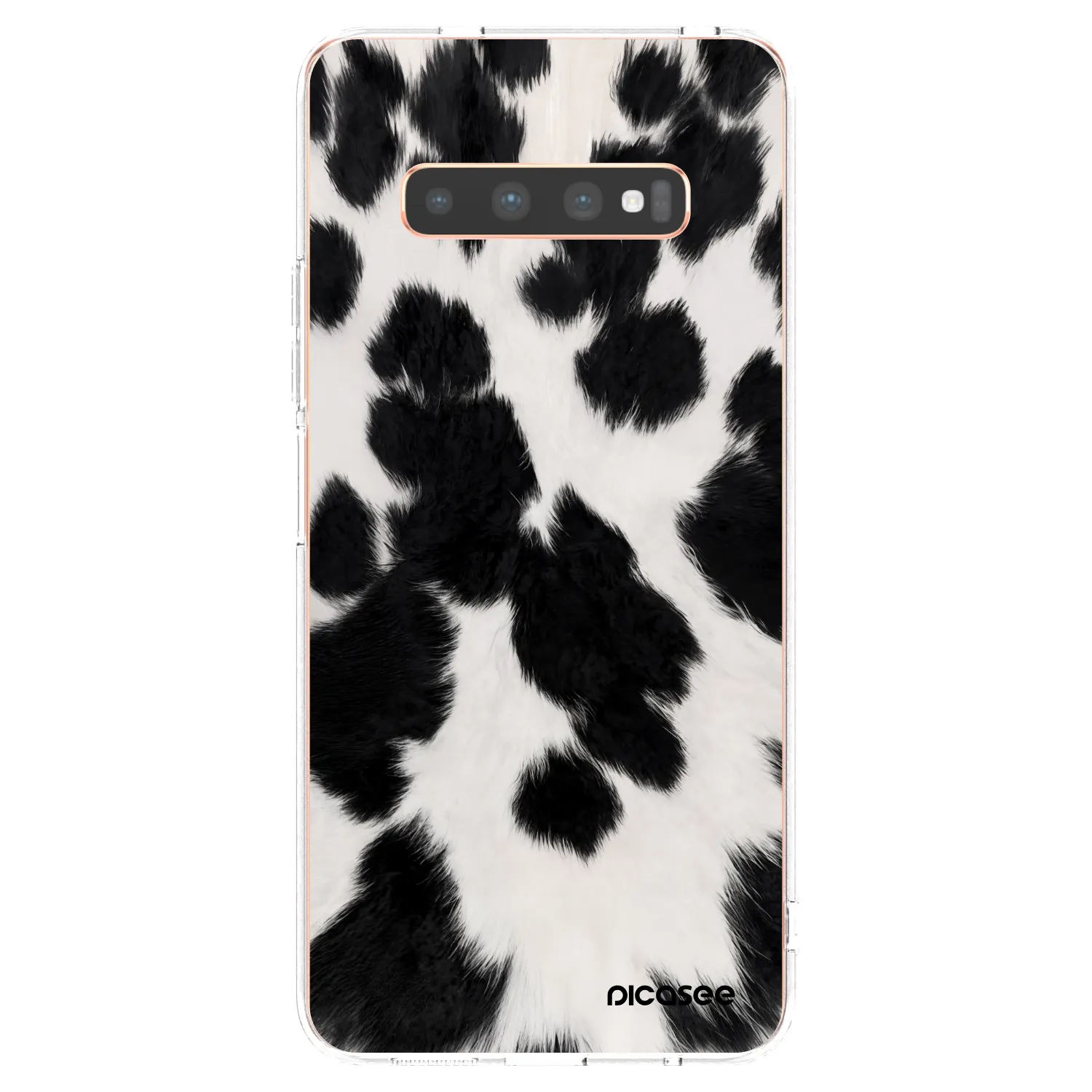 Picasee Samsung Galaxy S10 Plus G975 Hülle - Transparentes Silikon - Black Moo