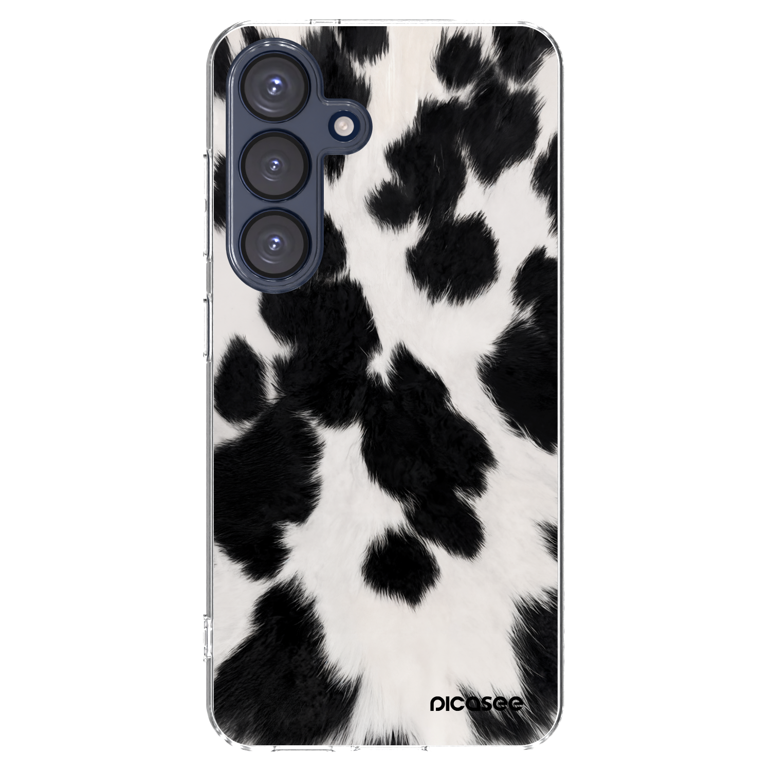 Picasee Samsung Galaxy S25 5G Hülle - Transparentes Silikon - Black Moo