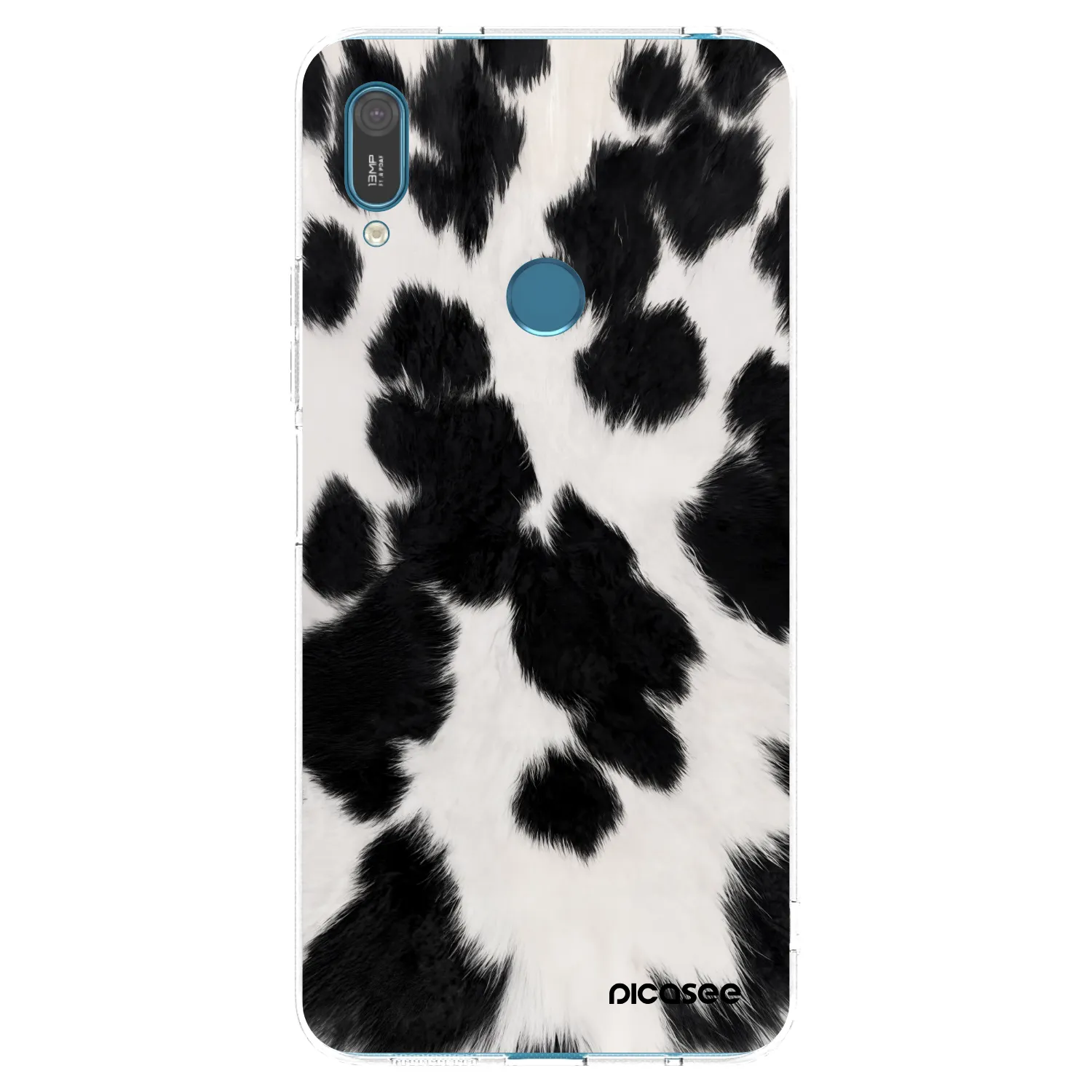 Picasee Huawei Y7 2019 Hülle - Transparentes Silikon - Black Moo