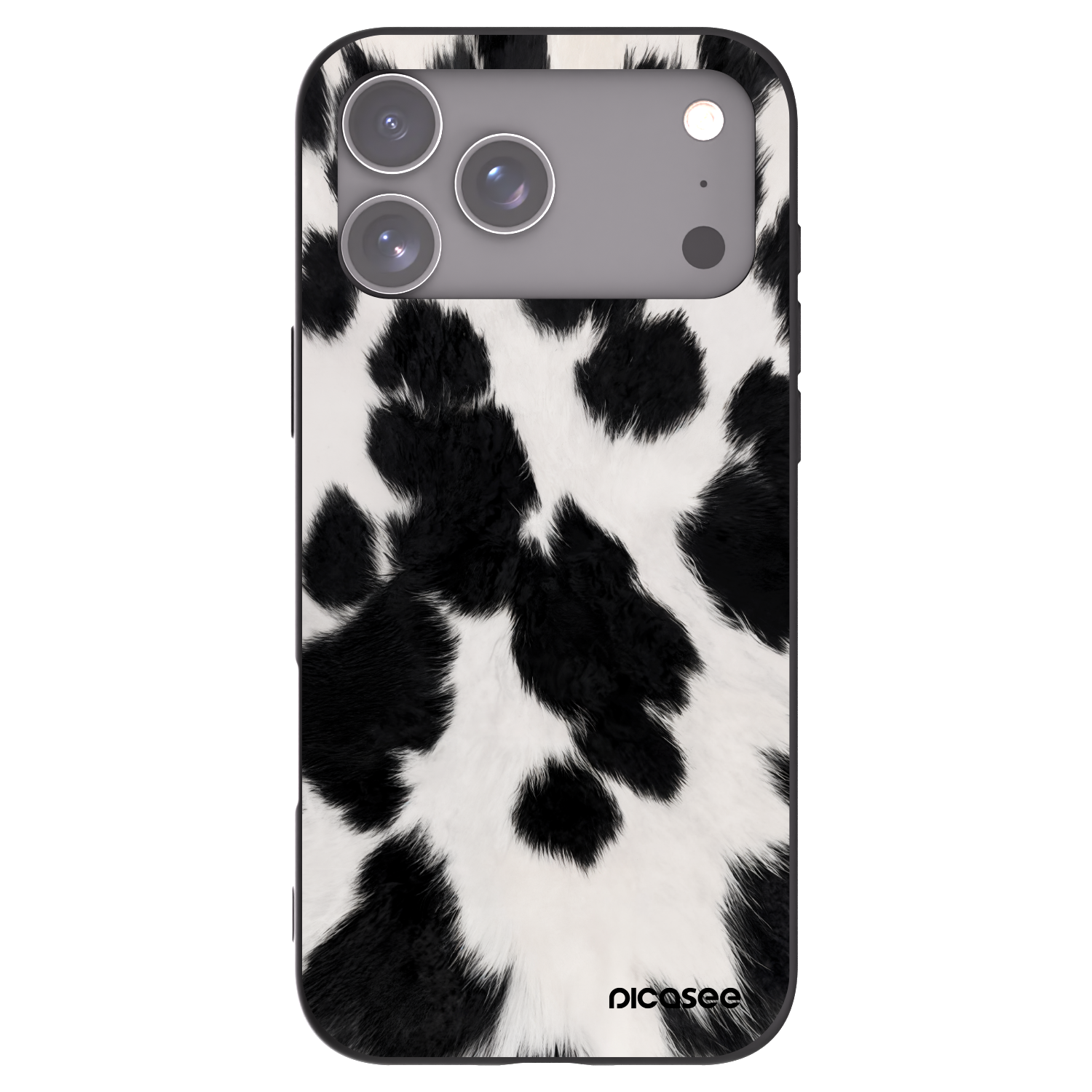 Picasee Apple iPhone 17 Pro Max Hülle - Schwarzes Silikon - Black Moo