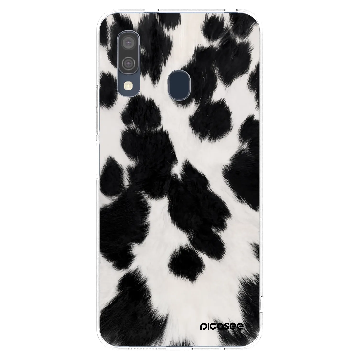 Picasee Samsung Galaxy A40 A405F Hülle - Transparentes Silikon - Black Moo