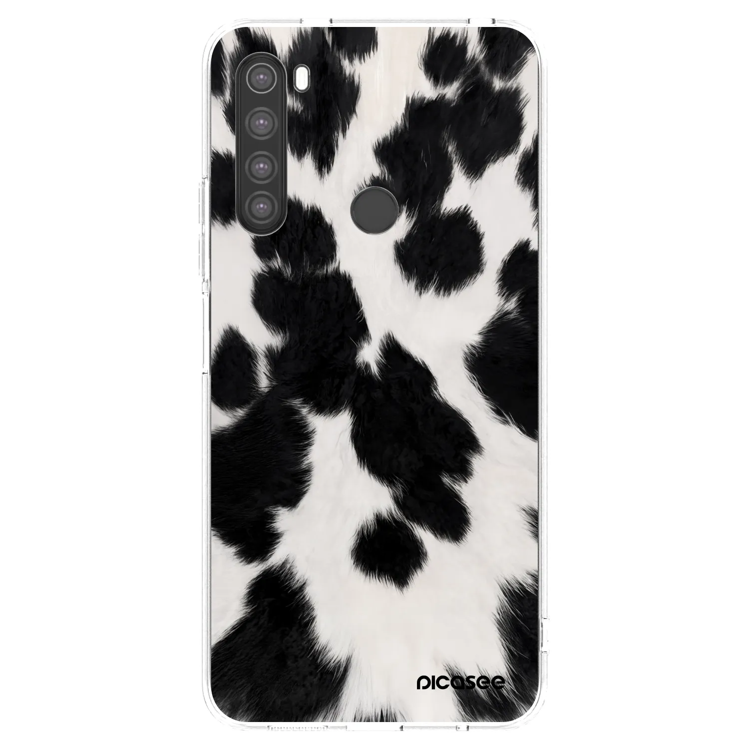 Picasee Xiaomi Redmi Note 8 Hülle - Transparentes Silikon - Black Moo