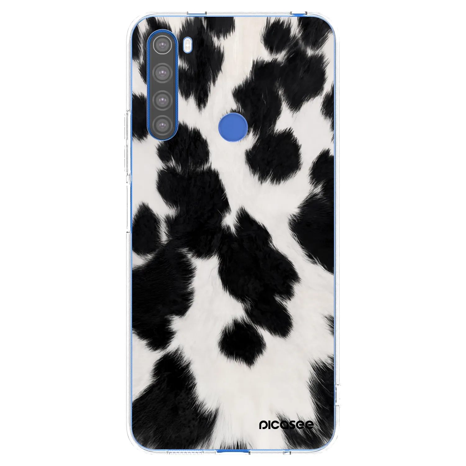 Picasee Xiaomi Redmi Note 8T Hülle - Transparentes Silikon - Black Moo