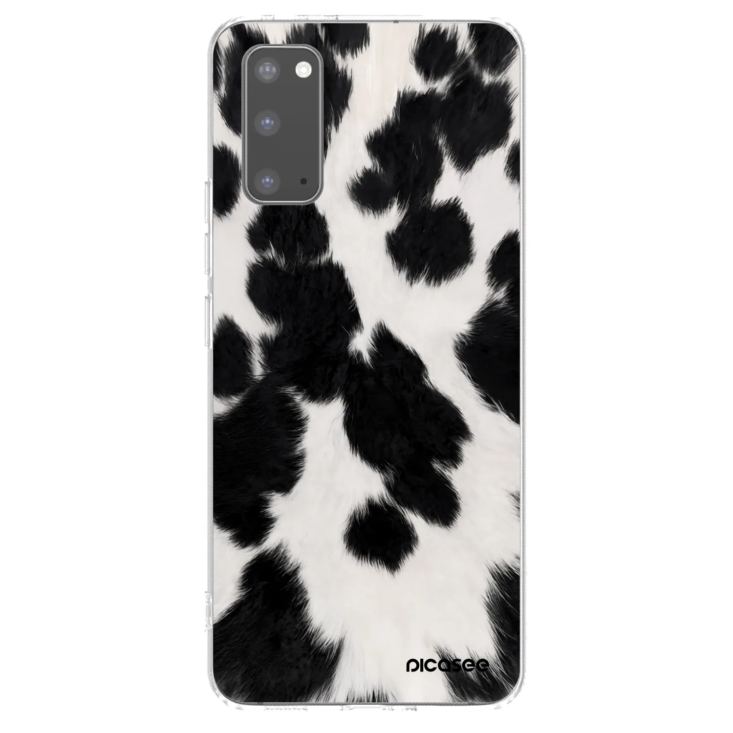 Picasee Samsung Galaxy S20 G980F Hülle - Transparentes Silikon - Black Moo