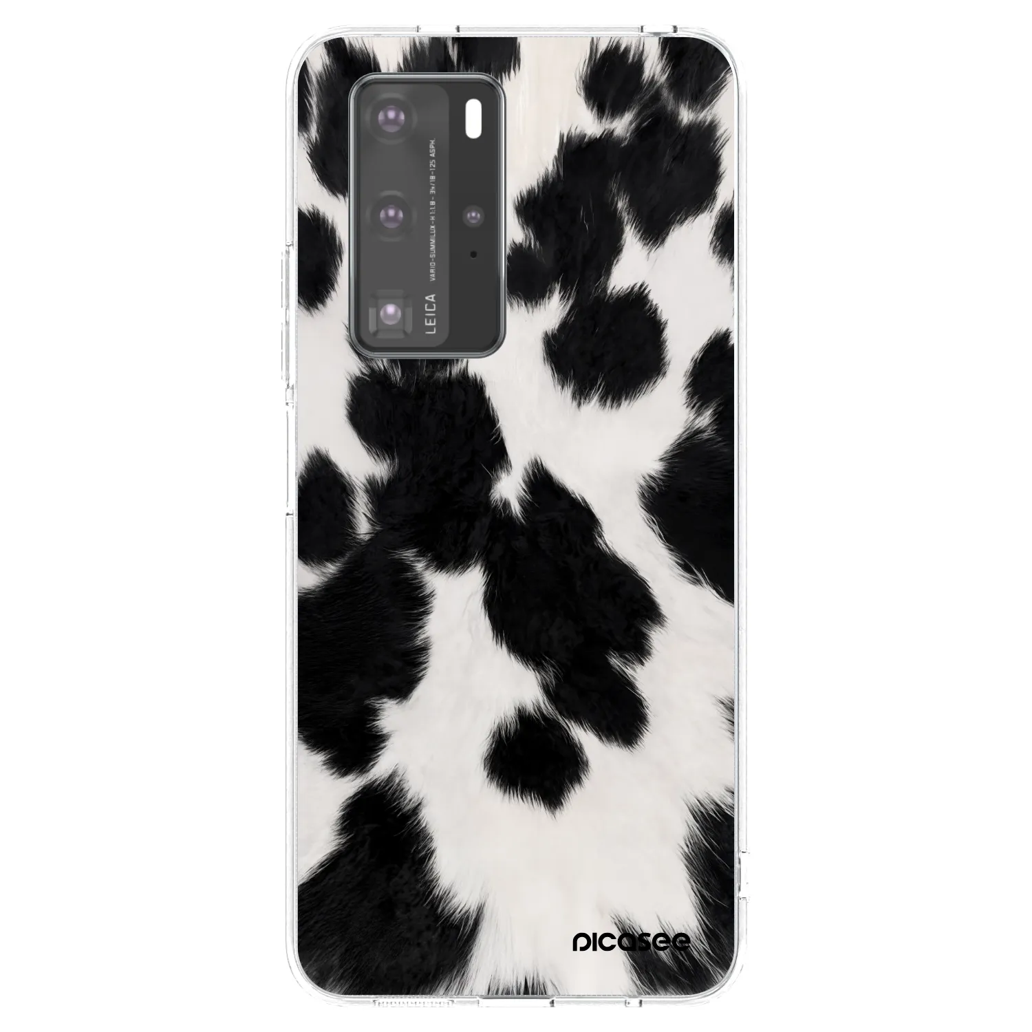 Picasee Huawei P40 Pro Hülle - Transparentes Silikon - Black Moo